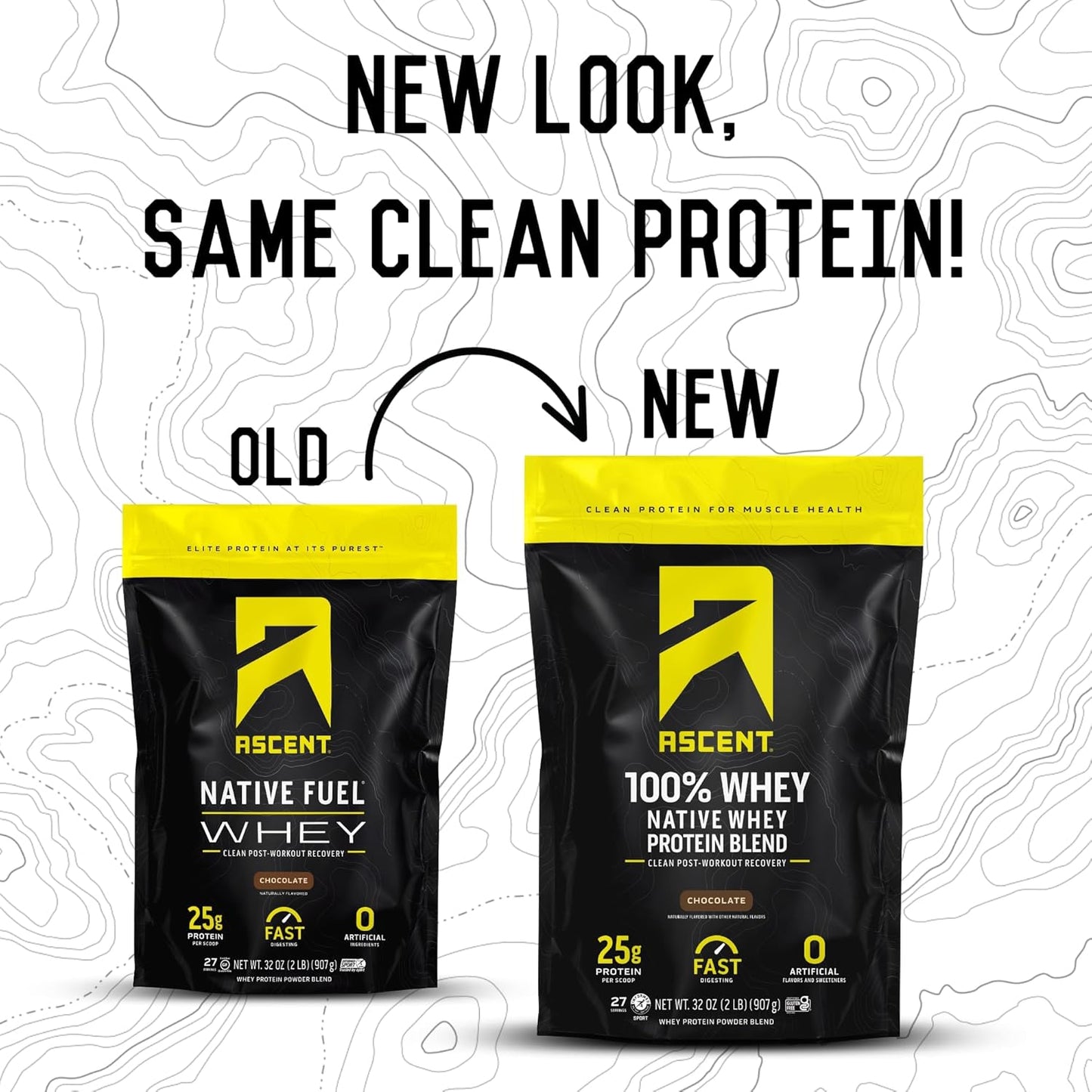 Chocolate Whey Protein Isolate Powder - 100% Ascent Whey Protein, Post Workout Supplement, Gluten-Free with BCAAs and Essential Amino Acids, 2lb - Espot.com.au