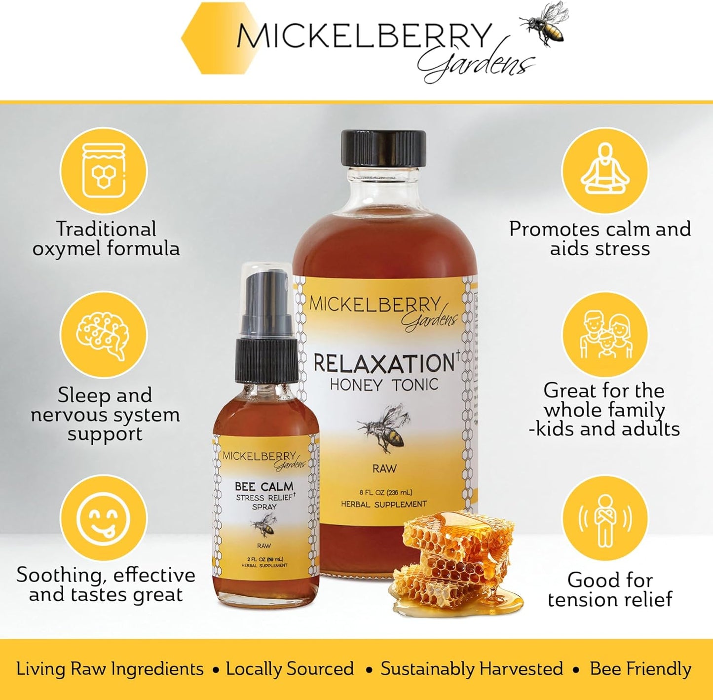 organic-chamomile-lavender-honey-spray-for-relaxation-and-sleep-support---2-oz-bottle-for-natural-tension-relief-from-mickelberry-gardens-2