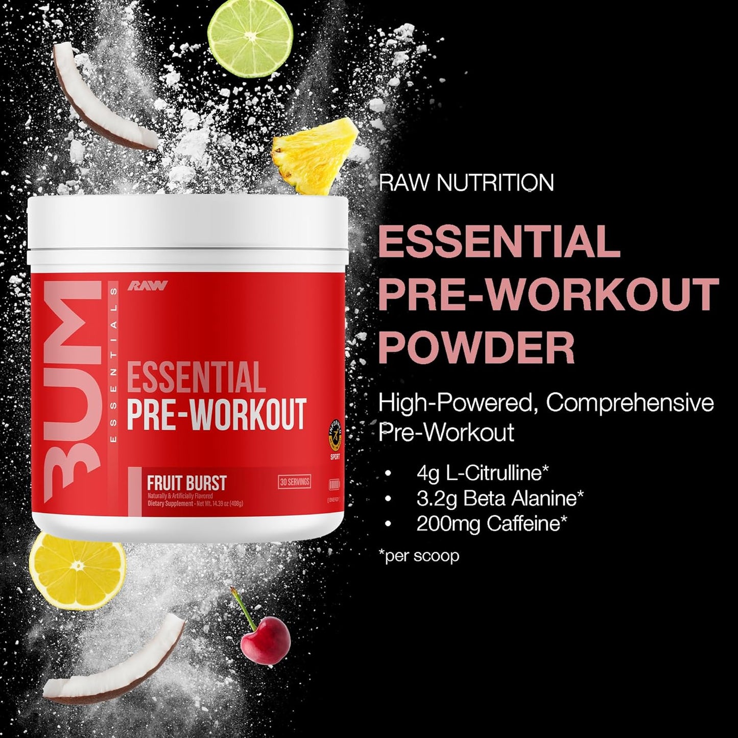 chris-bumstead-raw-essential-pre-workout-powder-fruit-burst-for-men-women---energy-supplement-with-caffeine-l-citrulline-l-tyrosine-beta-alanine-blend-3