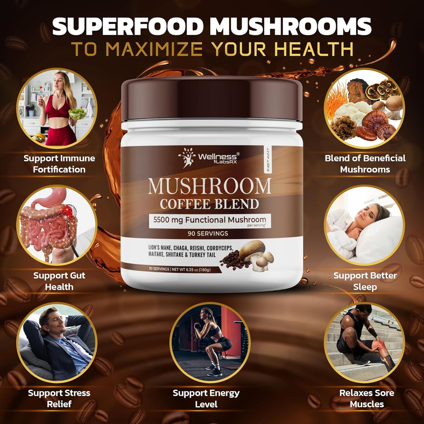 organic-mushroom-coffee-blend-with-lions-mane-chaga-reishi---colombian-keto-coffee-with-7-superfood-mushrooms---wellness-labsrx-90-servings-3