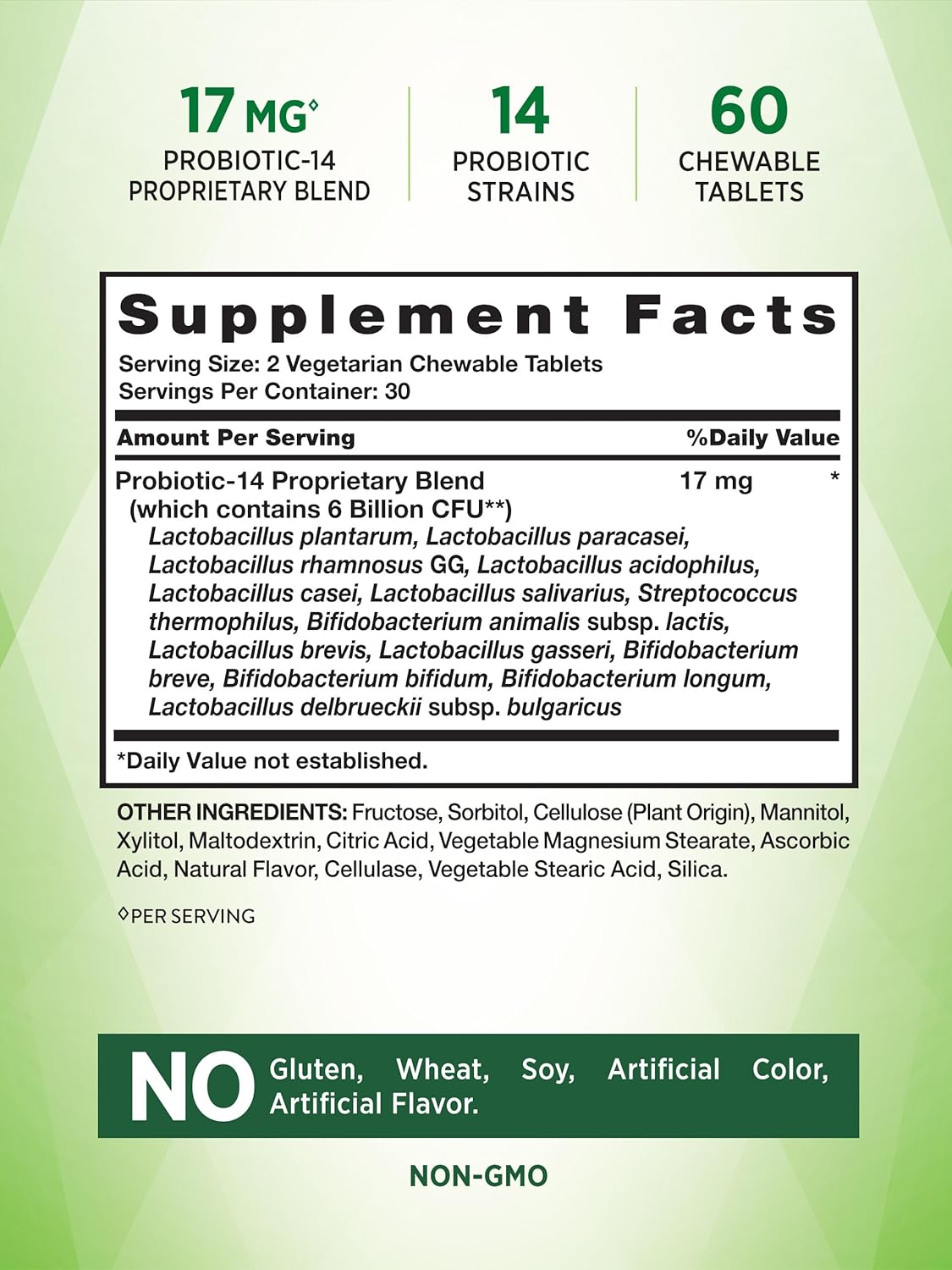 natures-truth-probiotic-chewable-tablets---6-billion-cfu-60-count-14-strains-berry-flavor---non-gmo-gluten-free---men-and-womens-digestive-health-supplement-2