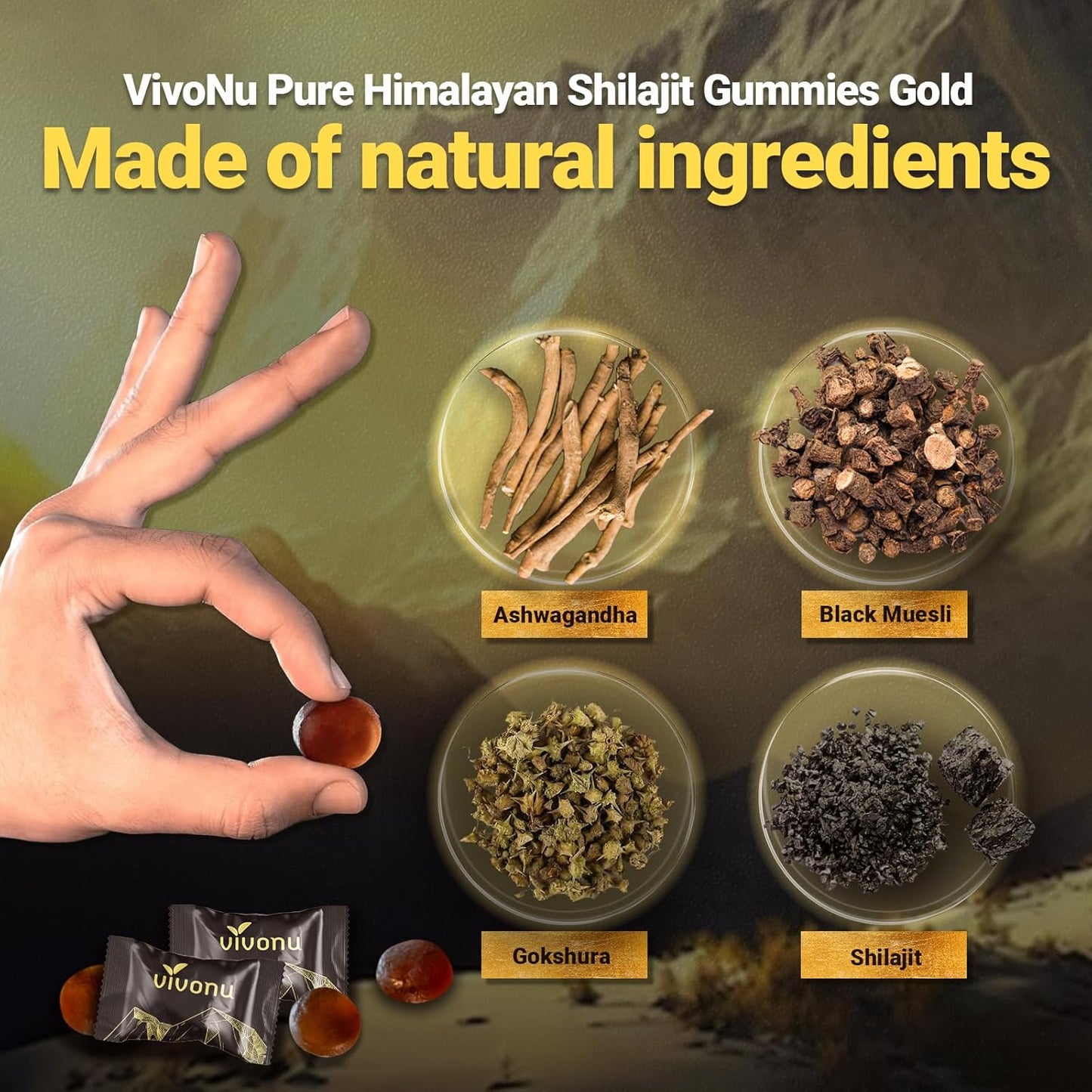 organic-vivonu-shilajit-gummies-with-ashwagandha-gokshura---non-gmo-micronutrient-supplement-for-men-and-women---himalayan-premium-ingredients---fulvic-acid-85-trace-minerals---100-natural-3