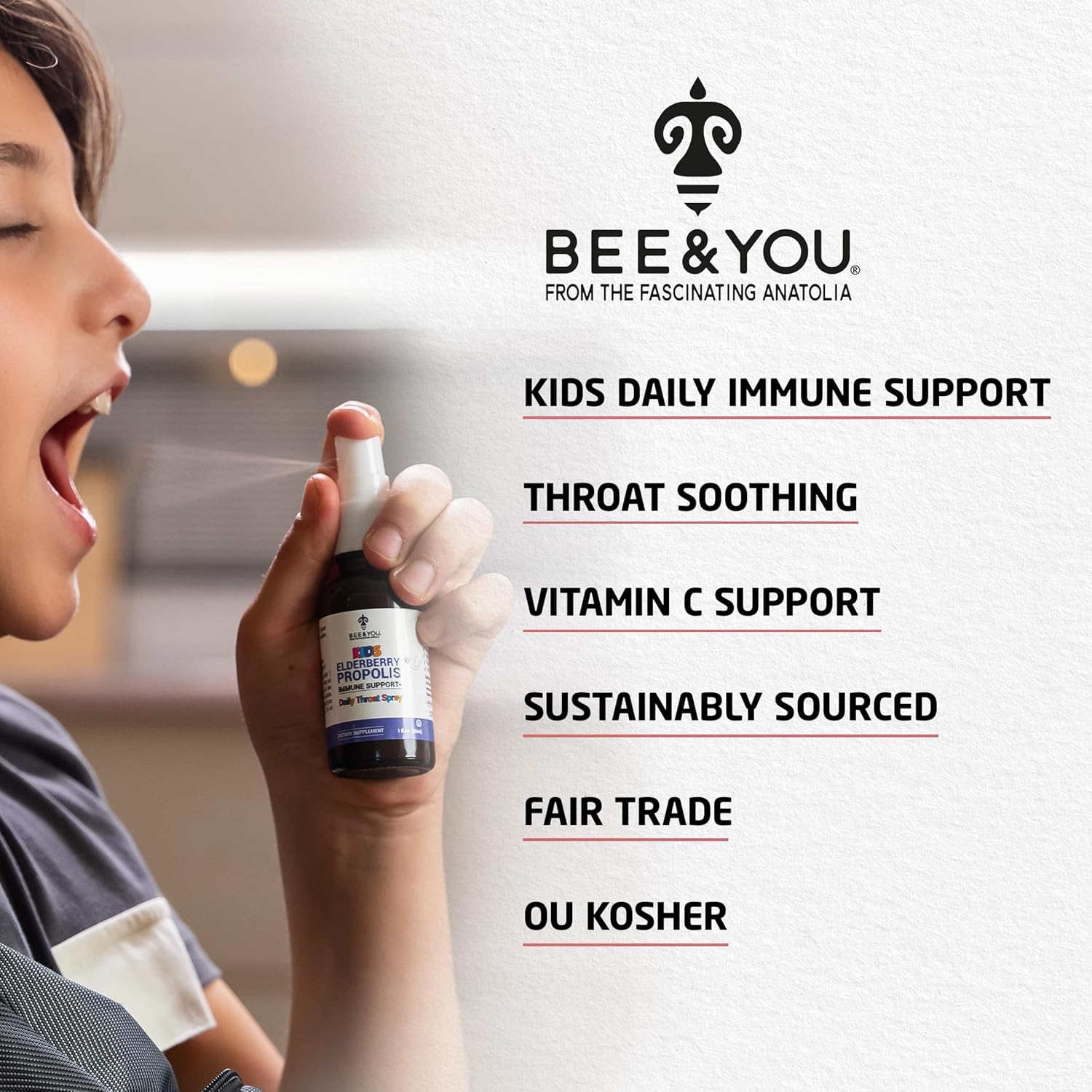 bee-you-kids-immune-support-throat-spray---elderberry-raw-honey-propolis-vitamin-c---strawberry-juice-antioxidants---sore-throat-relief---1-fl-oz-2