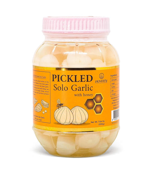 homtiem-pickled-solo-garlic-with-honey---704-oz-200g---no-additives-or-preservatives---ideal-for-spicy-pickled-garlic-salads-and-antipasto---healthy-food-option-for-recipes-1