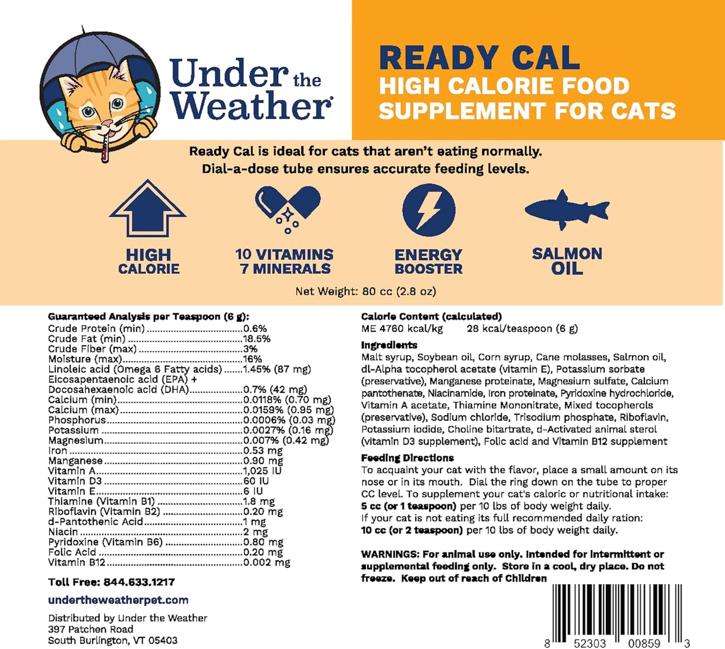 high-calorie-cat-supplement---ready-cal-100cc-weight-gainer-calorie-booster-10-vitamins-7-minerals-omega-fatty-acids-2