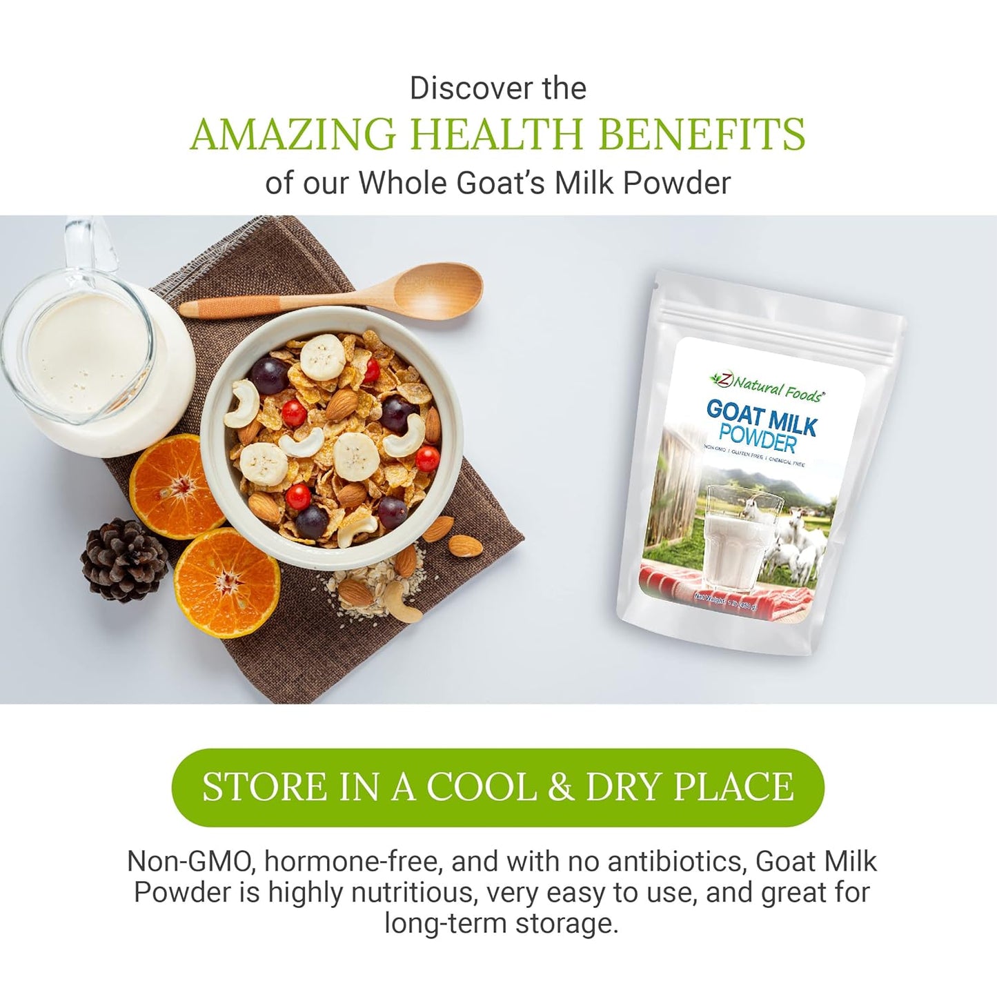 pure-netherlands-full-cream-goat-milk-powder---highly-nutritious-and-easy-to-digest---ideal-for-smoothies-cooking-baking---1-lb-4