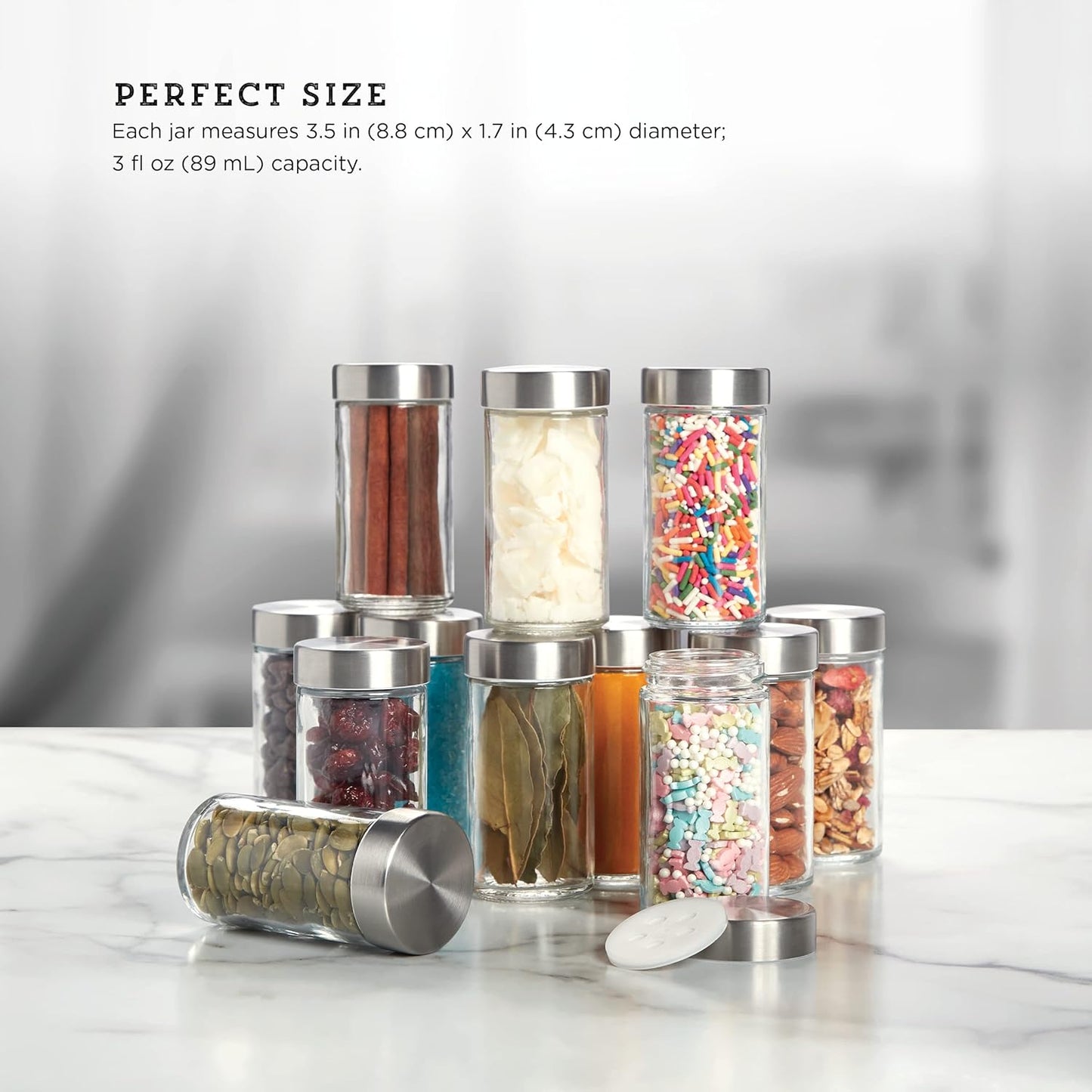 set-of-12-kamenstein-clear-3-oz-jars-with-stainless-steel-shaker-lids-and-airtight-caps-for-reusable-storage-6