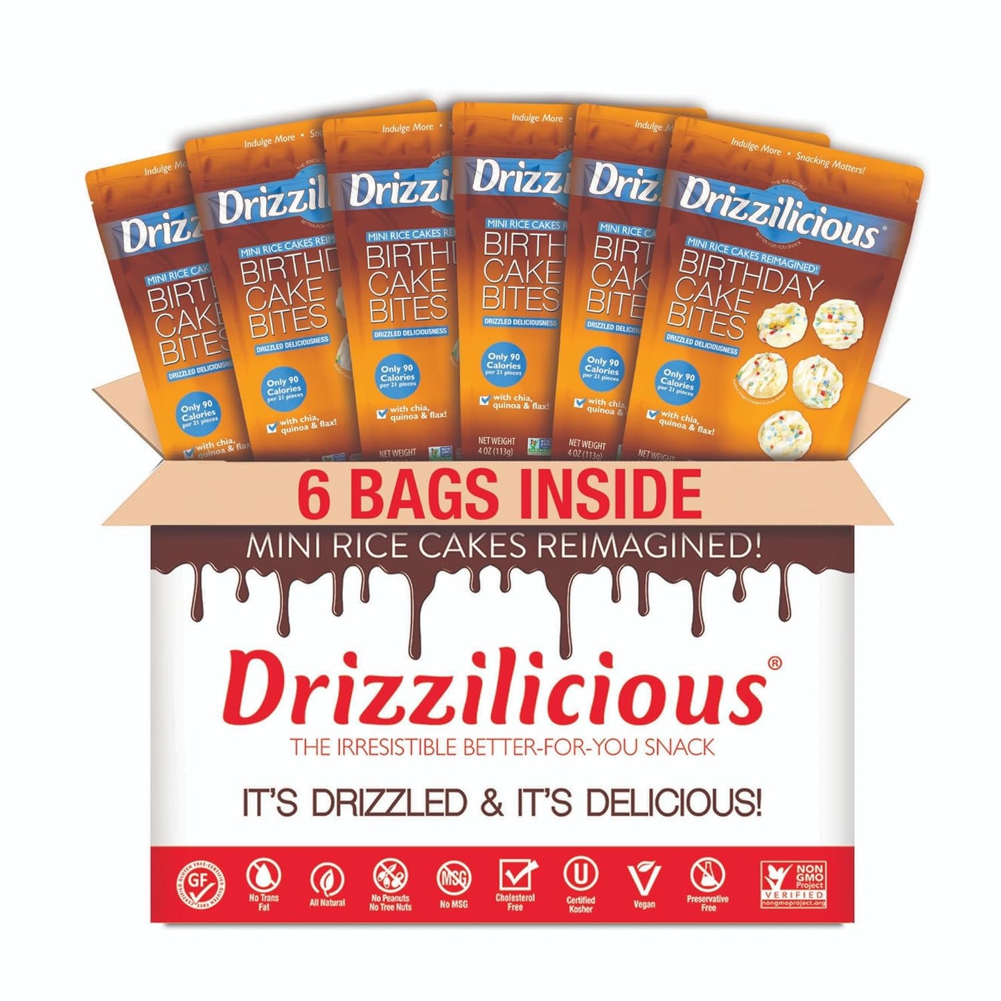 birthday-cake-flavored-drizzilicious-mini-rice-cakes---healthy-vegan-snack-gluten-free-allergen-free-low-calorie---4oz-pack-of-6-2