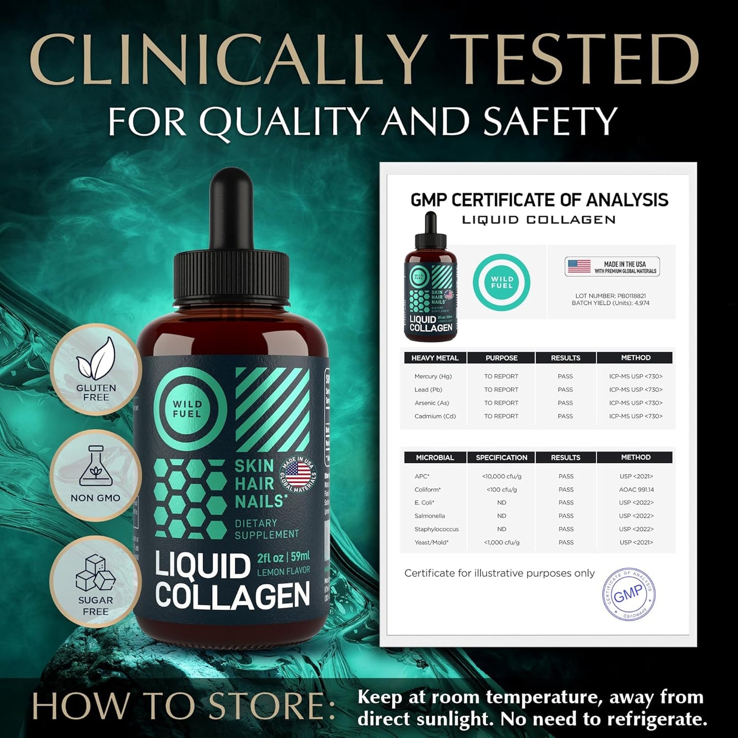 wild-fuel-liquid-collagen-peptides-and-biotin-drops-for-youthful-skin-hair-growth-and-strong-nails---10000mcg-collagen-and-5000mcg-biotin---lemon-flavor---4oz-total-6