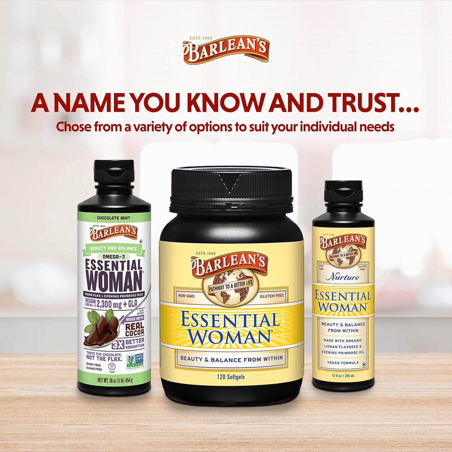 barleans-essential-woman-capsules---hormonal-balance-supplement-with-flaxseed-evening-primrose-oil-soy-isoflavones---omega-3-6-9-and-gla---120-count-7