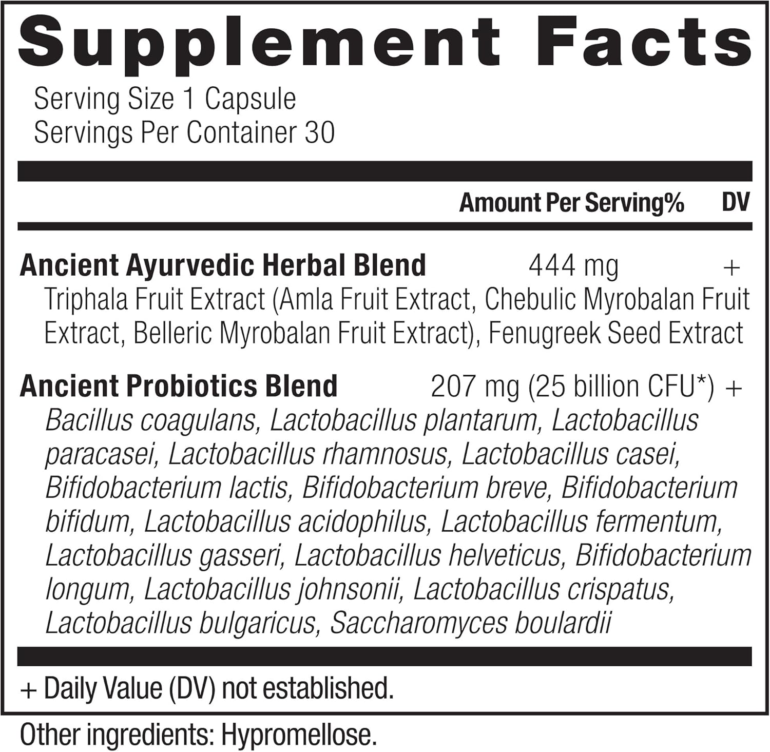 Ancient Nutrition Men's Probiotic Once Daily Capsules, 30ct - Digestive & Immune Support, Relief from Bloating, Gas, Constipation - Gluten Free, Superfoods Blend - 25 Billion CFUs - Espot.com.au