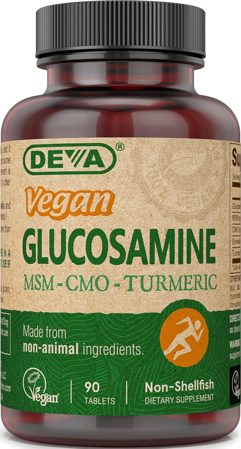Vegan Glucosamine MSM & CMO with Hyaluronic Acid, Turmeric, Boswellia Extract - 90 Tablets - Espot.com.au