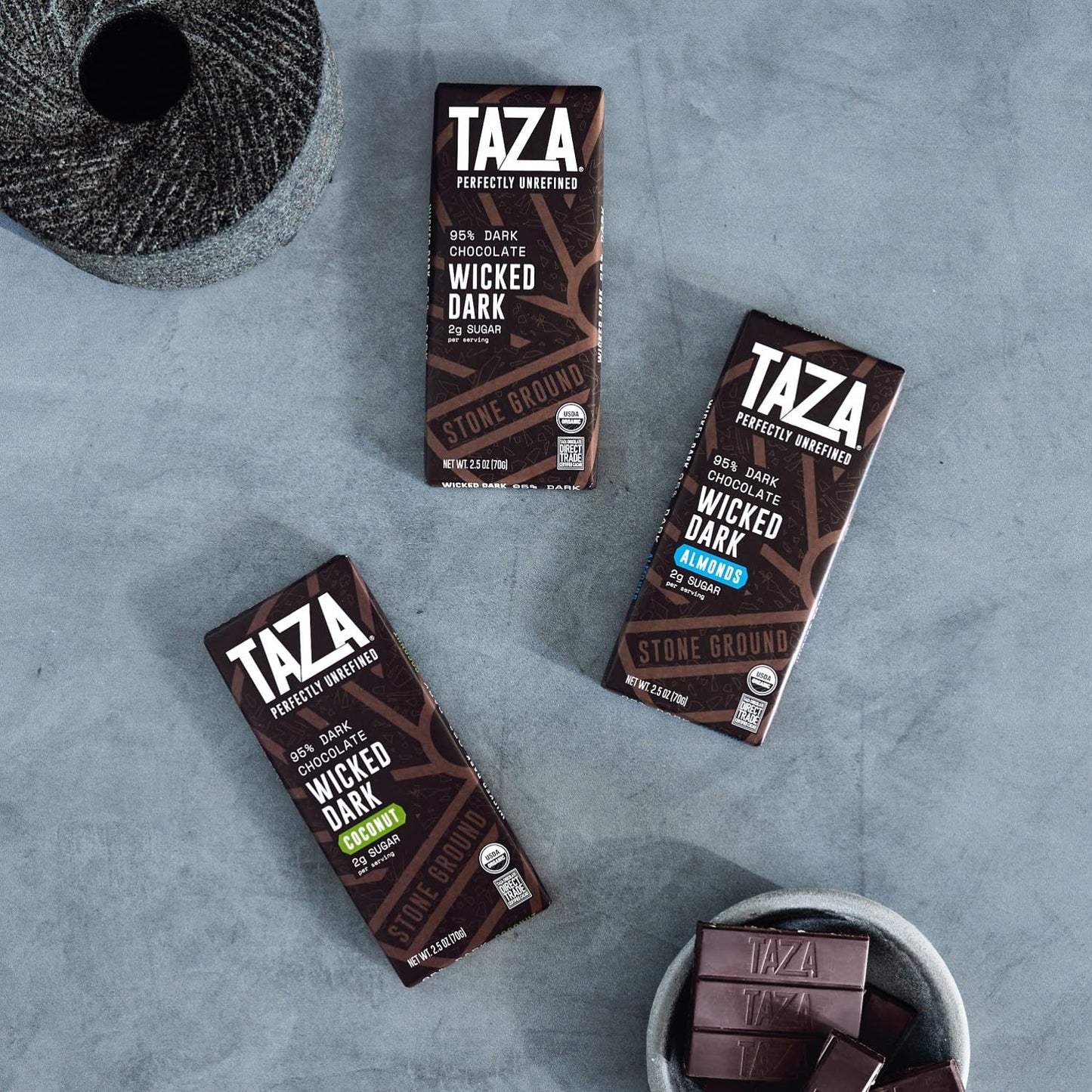 organic-taza-chocolate-amaze-bar-95-stone-ground-wicked-dark-25oz-10-pack---vegan-friendly-6