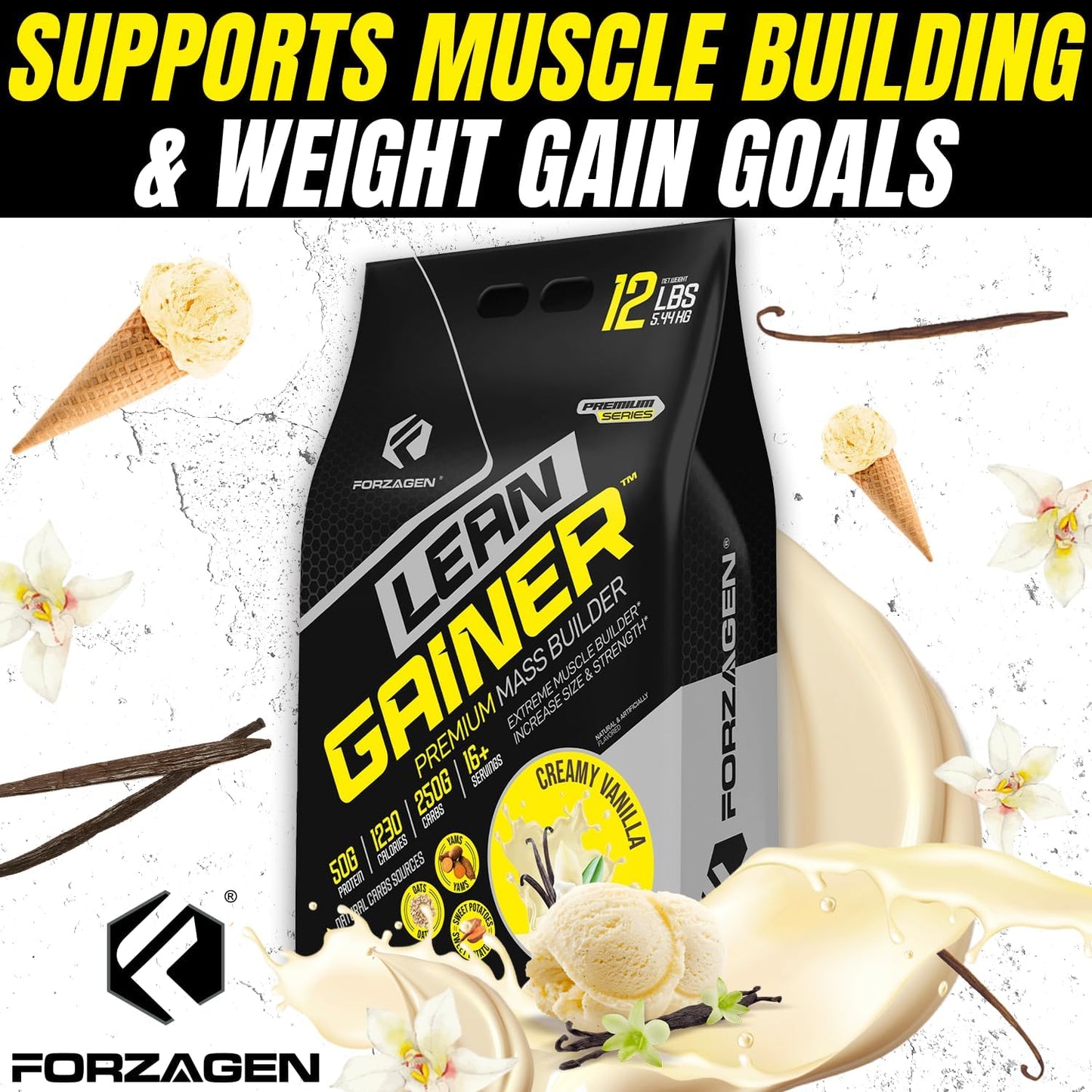 forzagen-lean-gainer-premium-mass-builder-protein-powder---12-lbs-creamy-vanilla-flavor---ideal-for-men-women-5