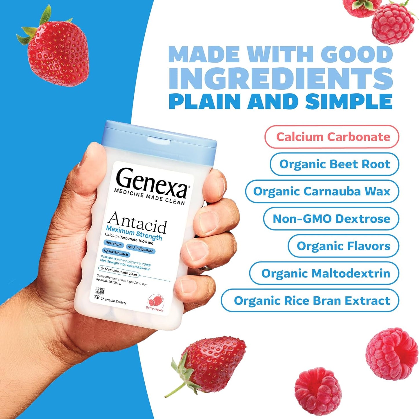 organic-berry-flavored-genexa-antacid-chewable-tablets---maximum-strength-relief-for-heartburn-acid-indigestion-upset-stomach---216-tablets-3-pack-8