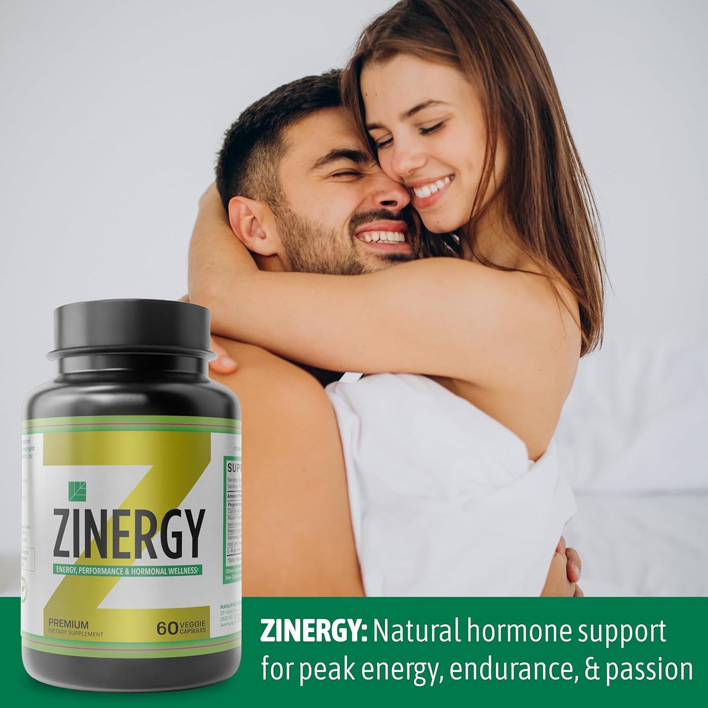 Zisman ZT Slimming Tea & ZINERGY Natural Energy Booster - Premium All-Natural Capsules for Men and Women - Boost Energy and Vitality - 60 Capsules - Espot.com.au