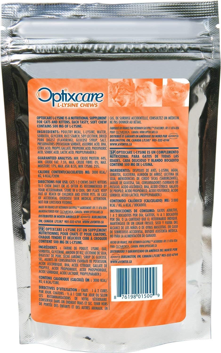 60-ct-bag-of-l-lysine-soft-chews-for-cats-and-kittens---optix-care-nutritional-supplement-2