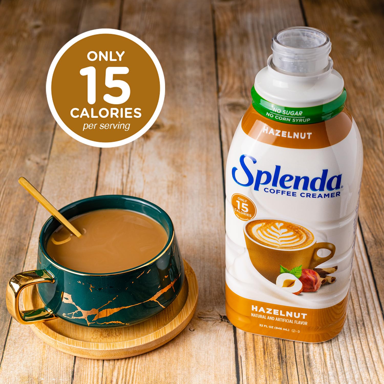 6-Pack SPLENDA Sugar-Free Hazelnut Coffee Creamer - 32 Fl Oz Bottles - Espot.com.au