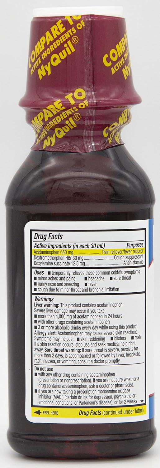 nighttime-cold-and-flu-relief-liquid-cherry-flavor-8oz---3-pack---acetaminophen-pain-reliever---high-quality-choice-4