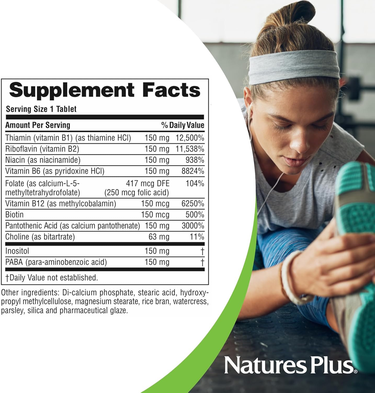 natures-plus-mega-b-150-complex---90-sustained-release-vegetarian-tablets---maximum-potency-b-complex-vitamin-supplement---gluten-free---90-servings-5