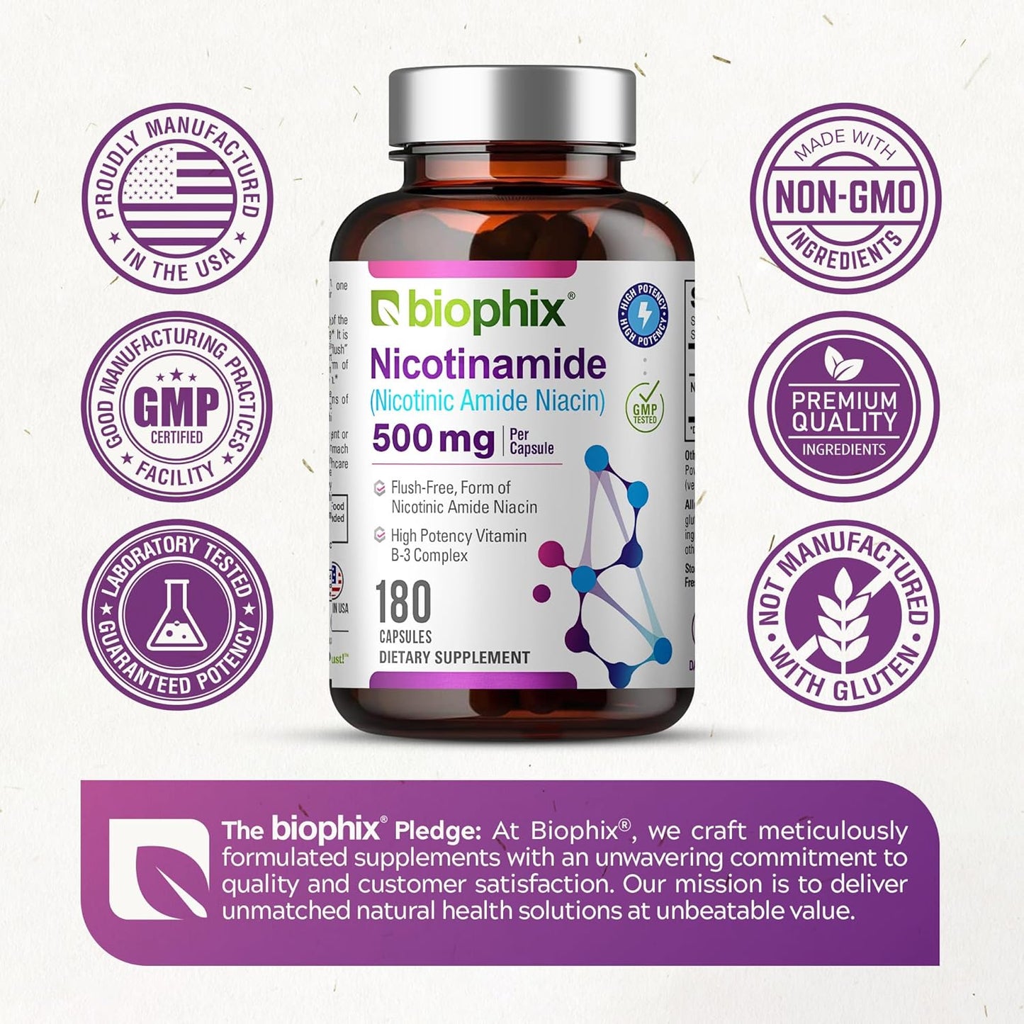 biophix-nicotinamide-500mg-capsules---niacin-vitamin-formula-for-skin-cell-health---flush-free-niacinamide-supplement---180-count-7