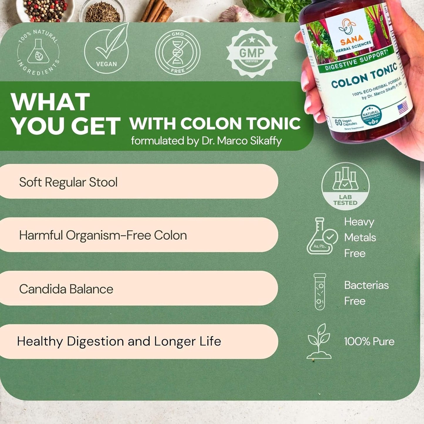 Organic 15-Day Full Body Detox Supplement with Liver Cleanse & Artery Plaque Removal - Dr. Marco Sikaffy's All-Natural Wellness Formula - Easy-to-Swallow Capsules for Colon Cleanse - Espot.com.au
