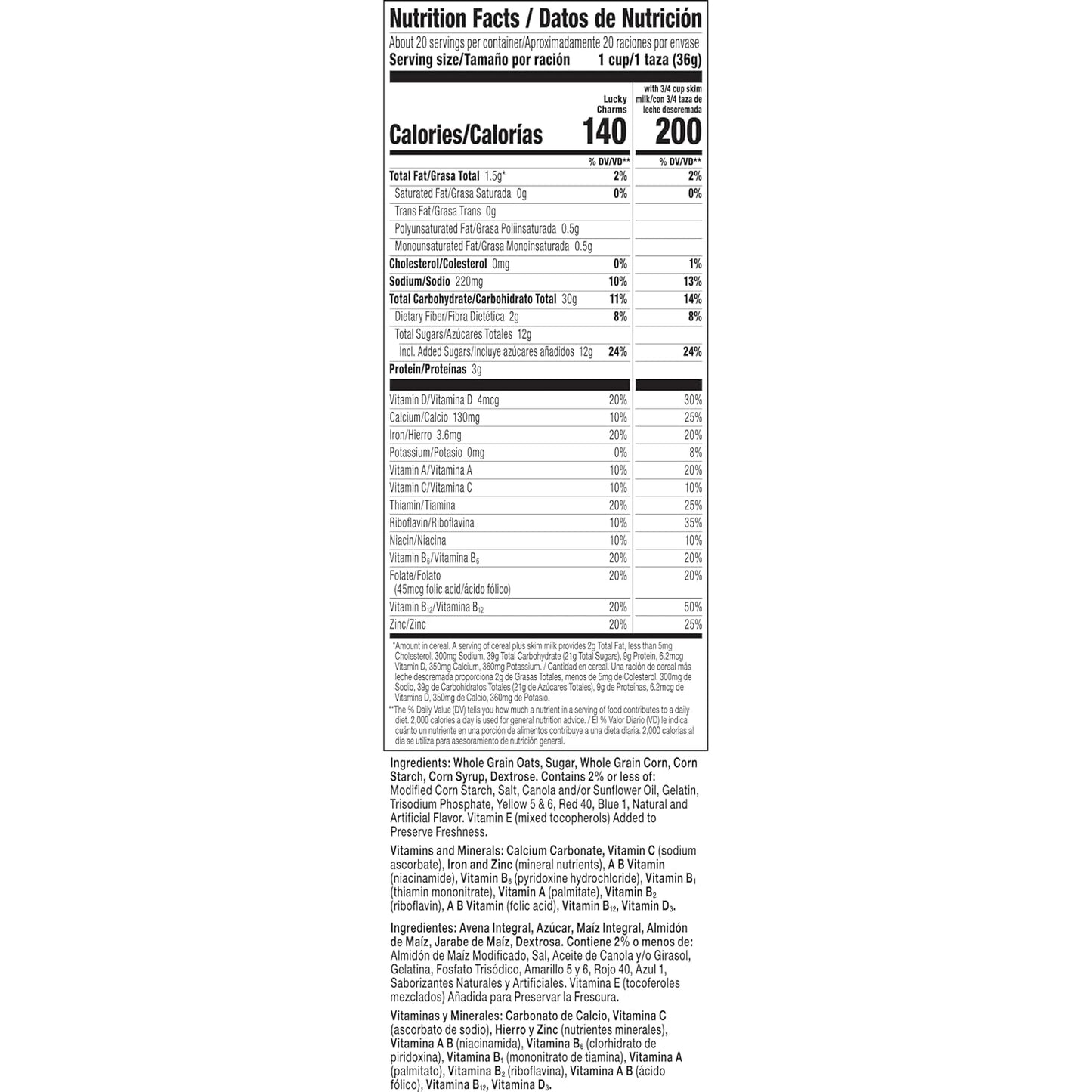 Gluten-Free Lucky Charms Cereal with Marshmallows, Giant Size 26.1 oz, Whole Grain Kids Breakfast - Espot.com.au
