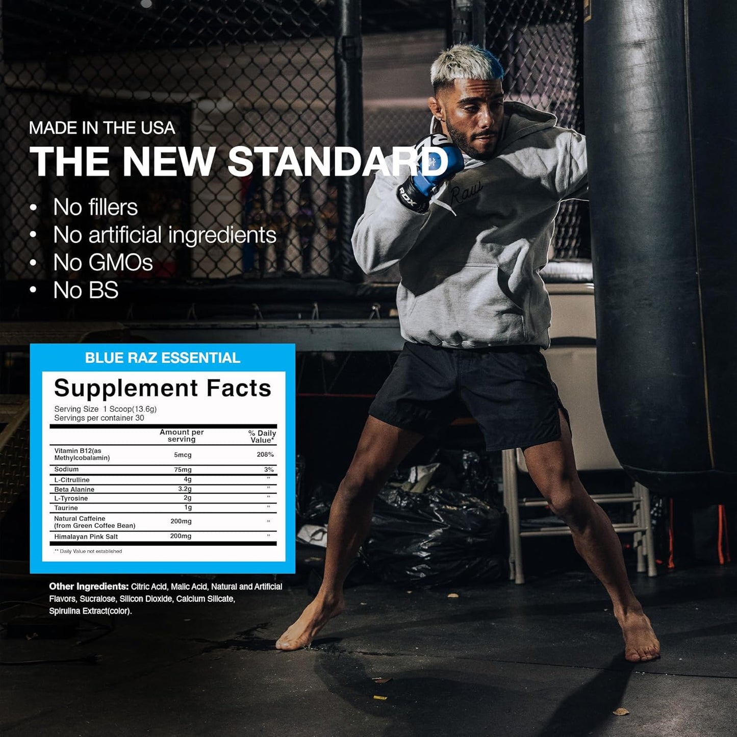 Whey Isolate Protein & Pre-Workout Bundle (Vanilla Oatmeal Cookie & Blue Raspberry) - Chris Bumstead Sports Nutrition for Men & Women - Espot.com.au