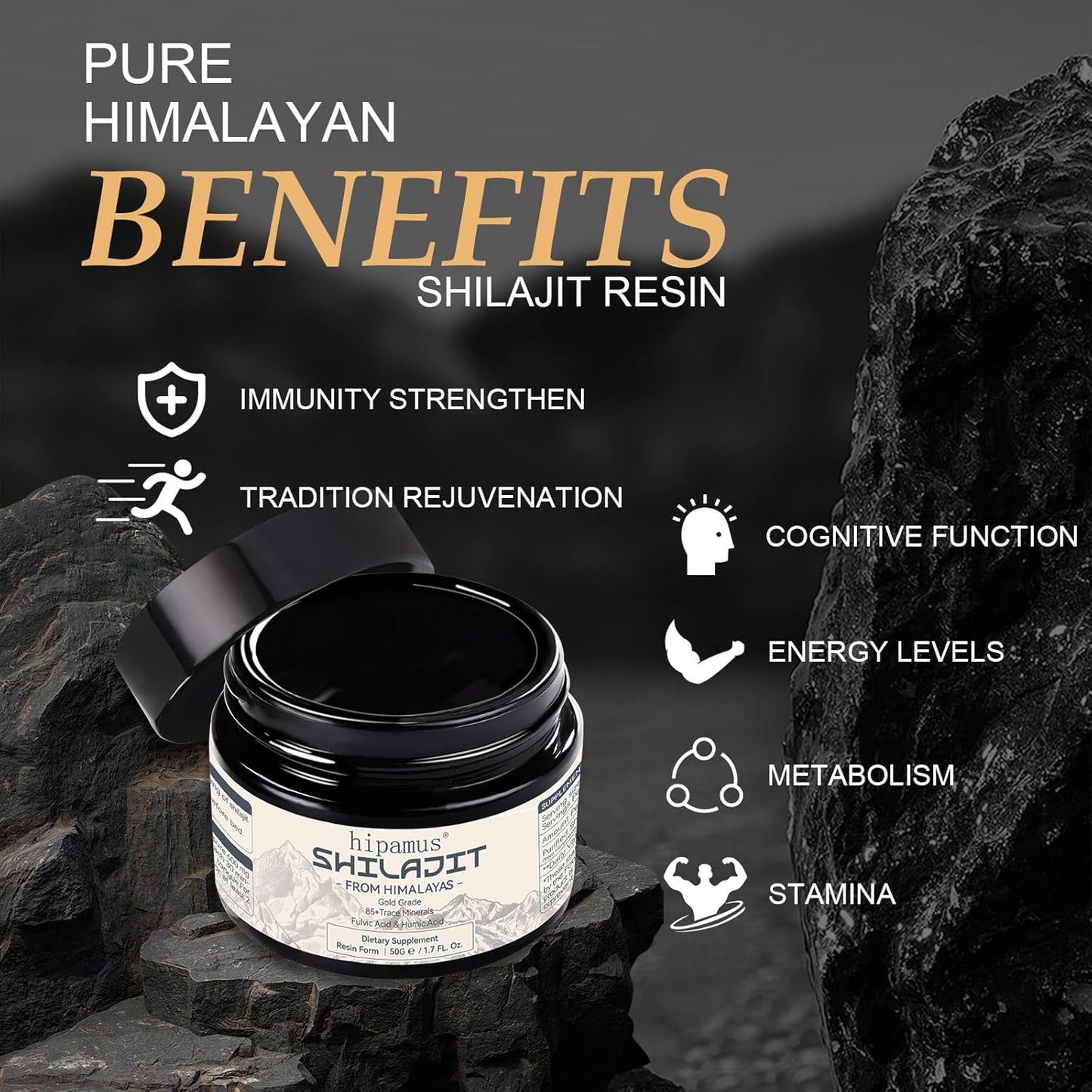 organic-600mg-shilajit-resin---pure-himalayan-supplement-with-fulvic-acid---energy-immune-support---50g-gold-grade-3