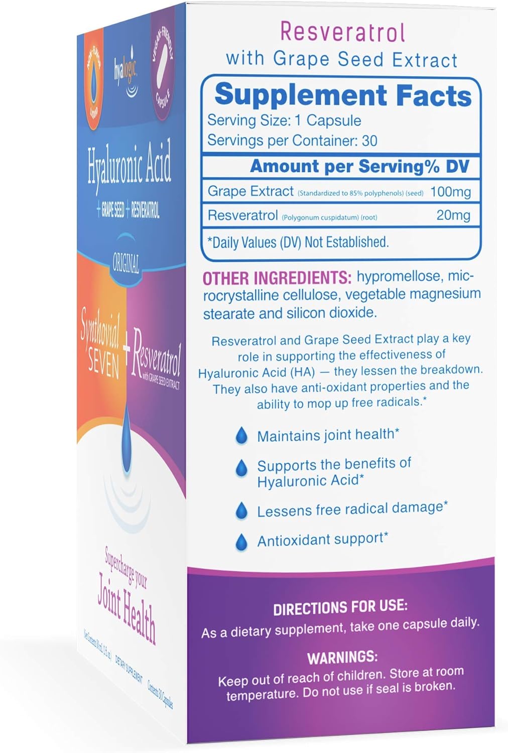 hyalogic-synthovial-seven-hyaluronic-acid-resveratrol-capsules---joint-support-supplement---vegan-formula---1-oz-bottle-6
