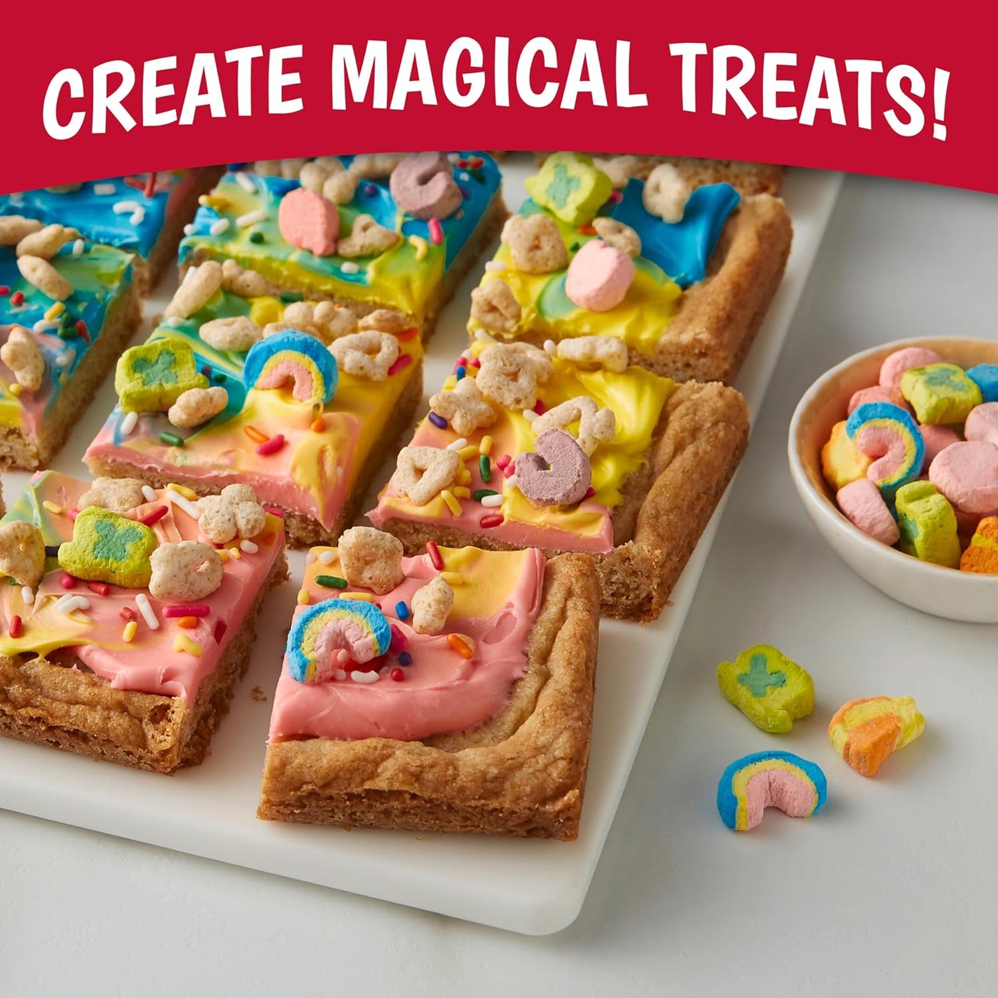 Gluten-Free Lucky Charms Cereal with Marshmallows, Giant Size 26.1 oz, Whole Grain Kids Breakfast - Espot.com.au