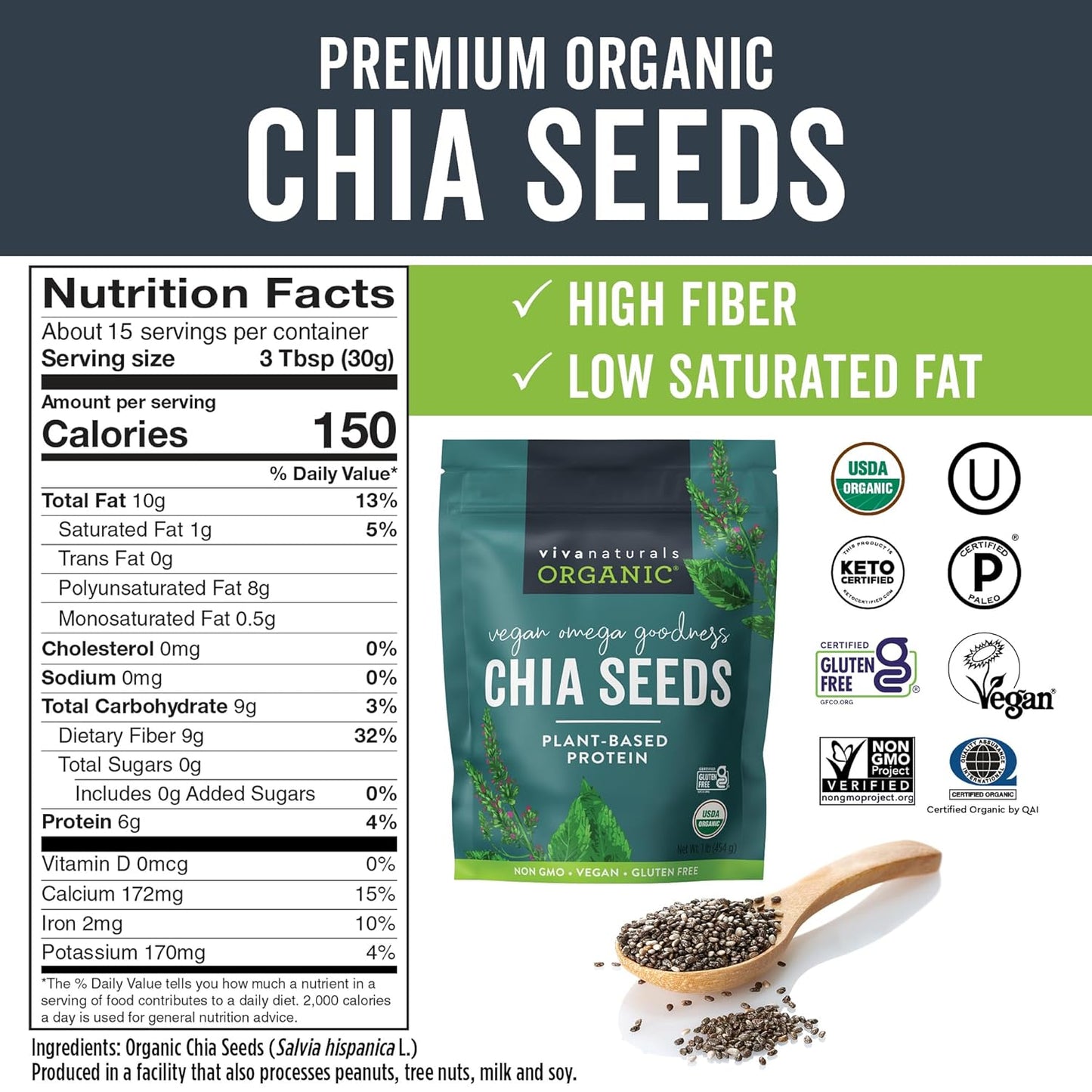 organic-black-chia-seeds-1-lbs---non-gmo-plant-based-omega-3-vegan-protein-for-smoothies-salads-pudding---bulk-size-6