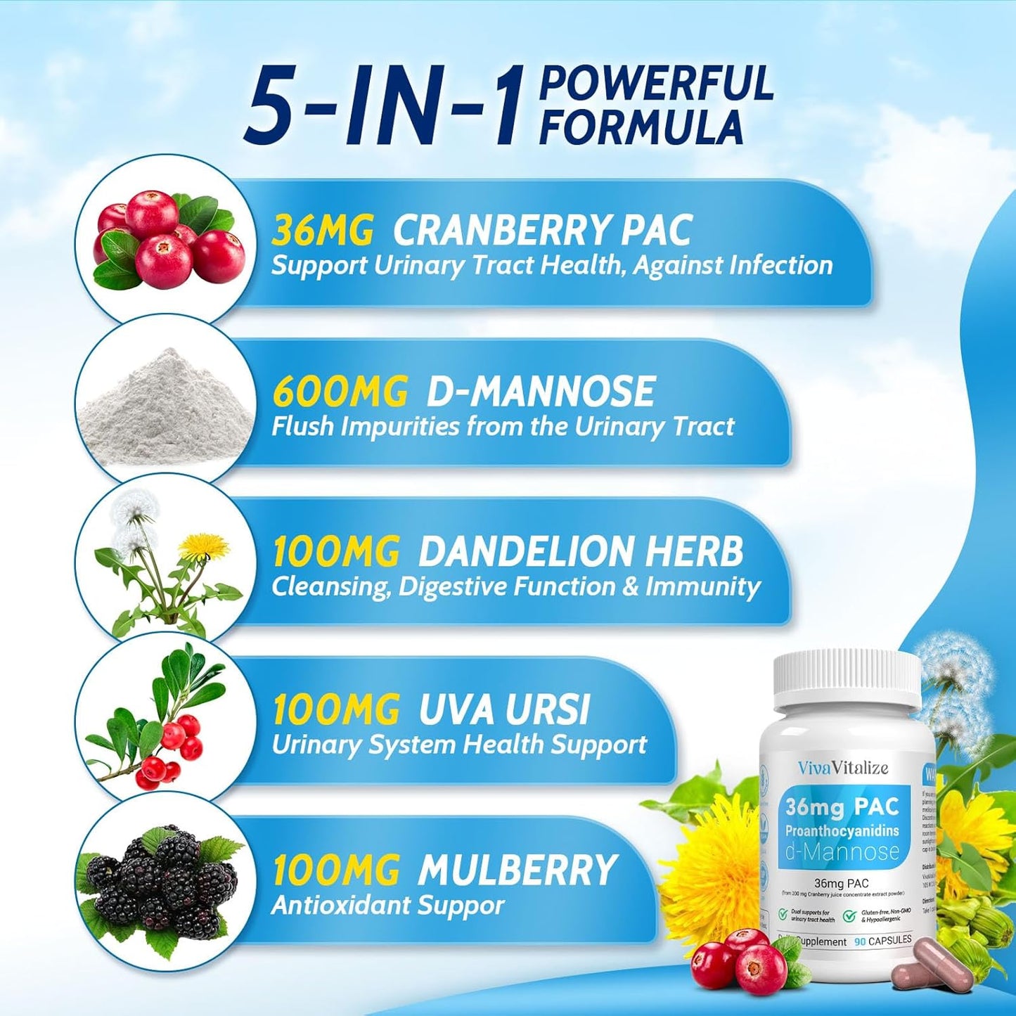 5-in-1-cranberry-supplement-for-women---36mg-pac-d-mannose-dandelion-mulberry-uva-ursi-leaf---natural-urinary-tract-health-support---90-capsules---uti-prevention---vivavitalize-2