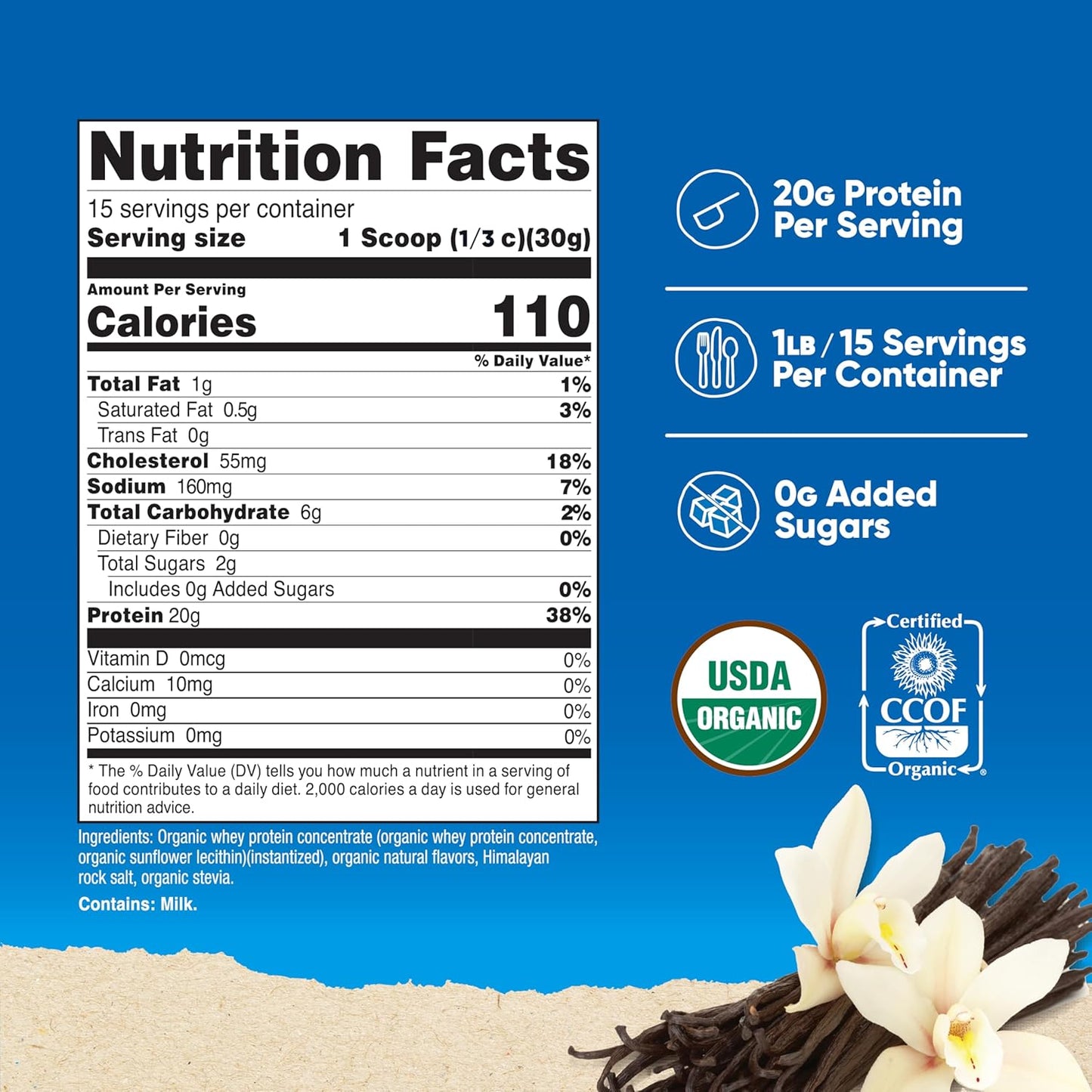 organic-french-vanilla-whey-protein-concentrate-1lb---gluten-free-non-gmo-by-nutricost-2