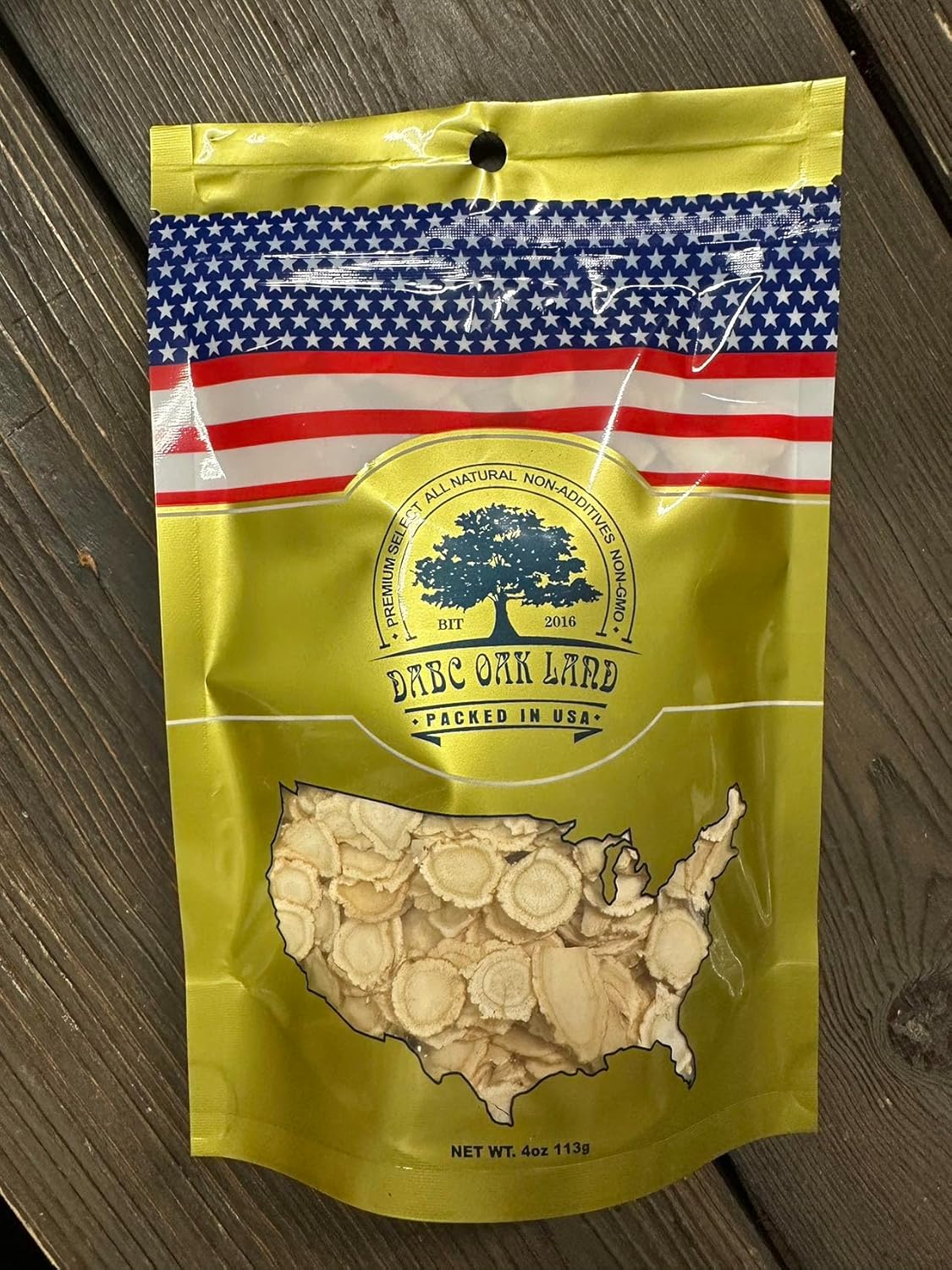 wisconsin-grown-dabc-oak-land-dol-american-ginseng-slices---4oz-bag---ideal-for-ginseng-tea---health-benefits---sliced-ginseng-root---9