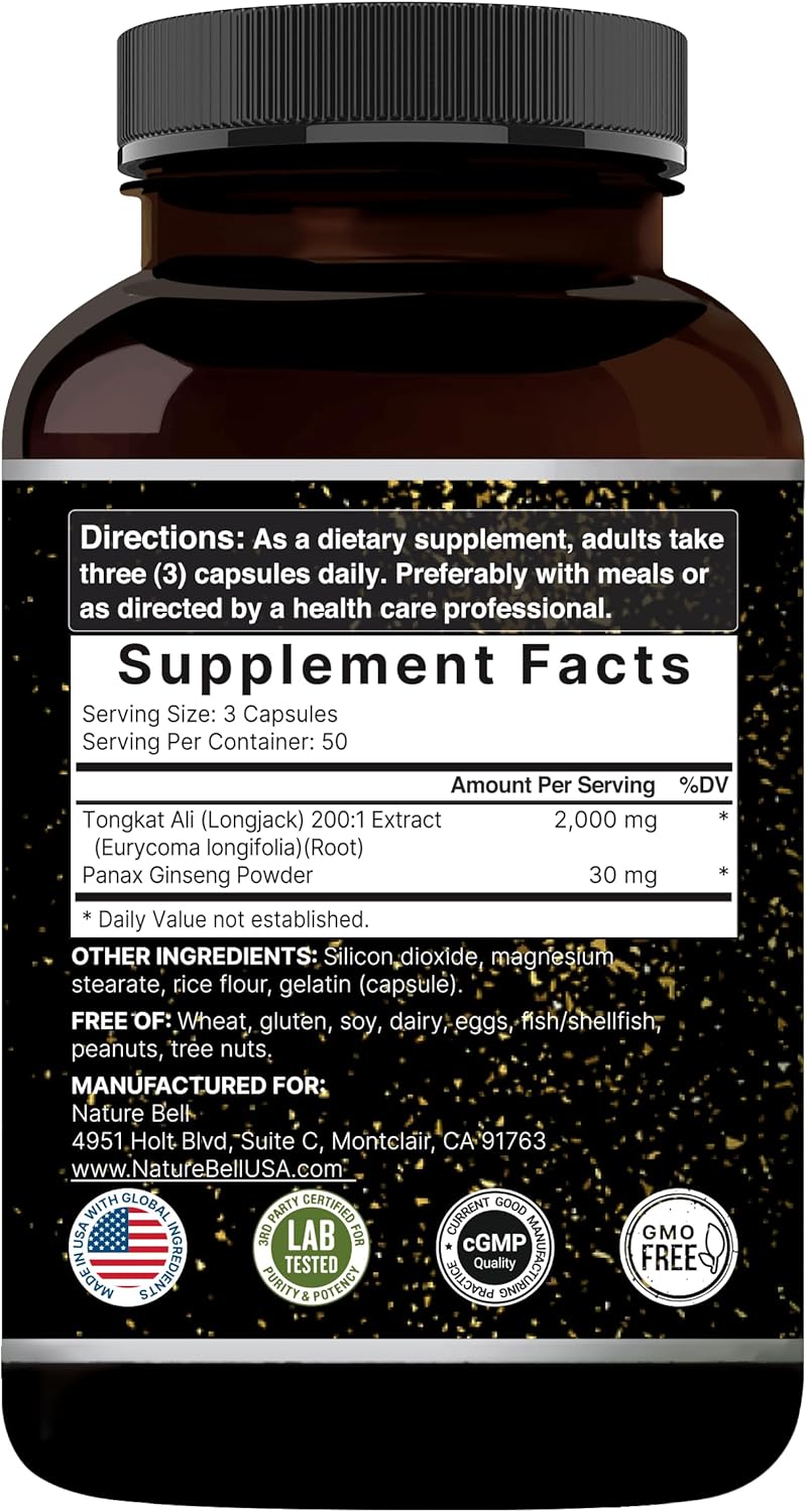 high-potency-tongkat-ali-2001-extract-capsules-for-men---2000mg-per-serving---indonesian-eurycoma-longifolia-with-panax-ginseng---energy-stamina-male-health-support---150-capsules-2
