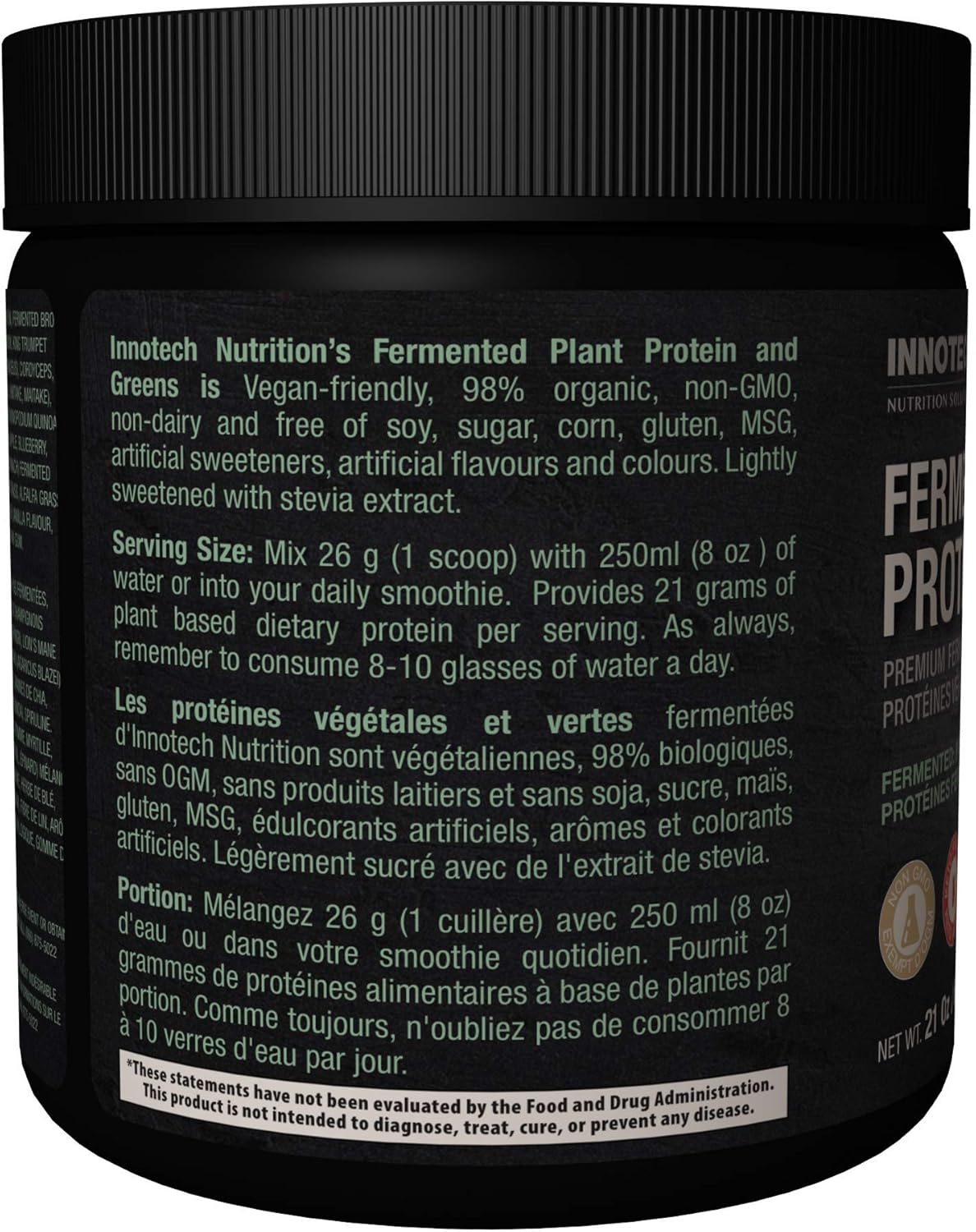innotech-nutrition-solutions-fermented-plant-protein-greens-vanilla---lightly-sweetened-600g---organic-vegan-protein-powder-3