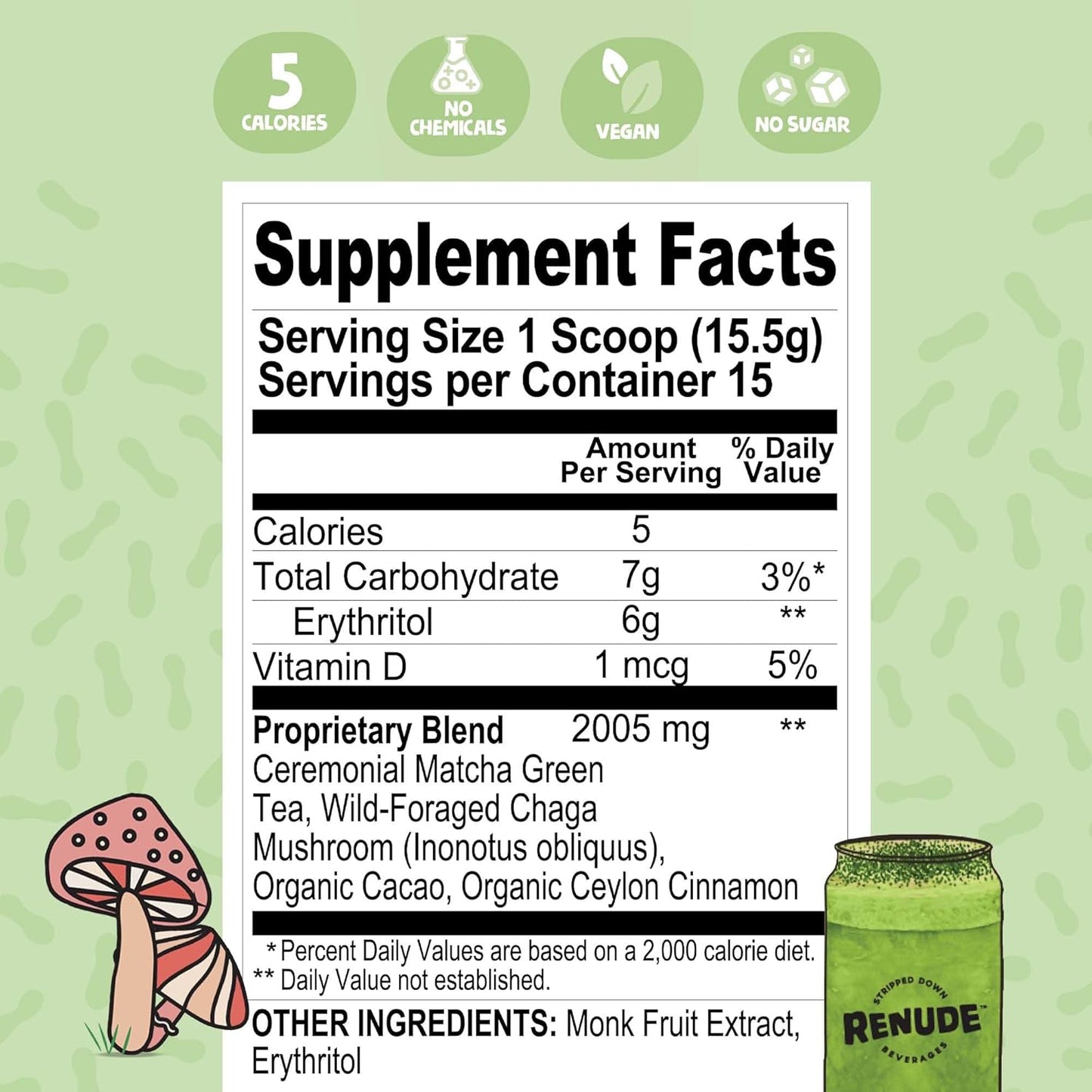 renude-chaga-mushroom-powder-for-coffee-and-matcha---mushroom-drink-mix-with-adaptogens-for-natural-energy-and-immune-support---vegan-and-keto---15-servings-each-6