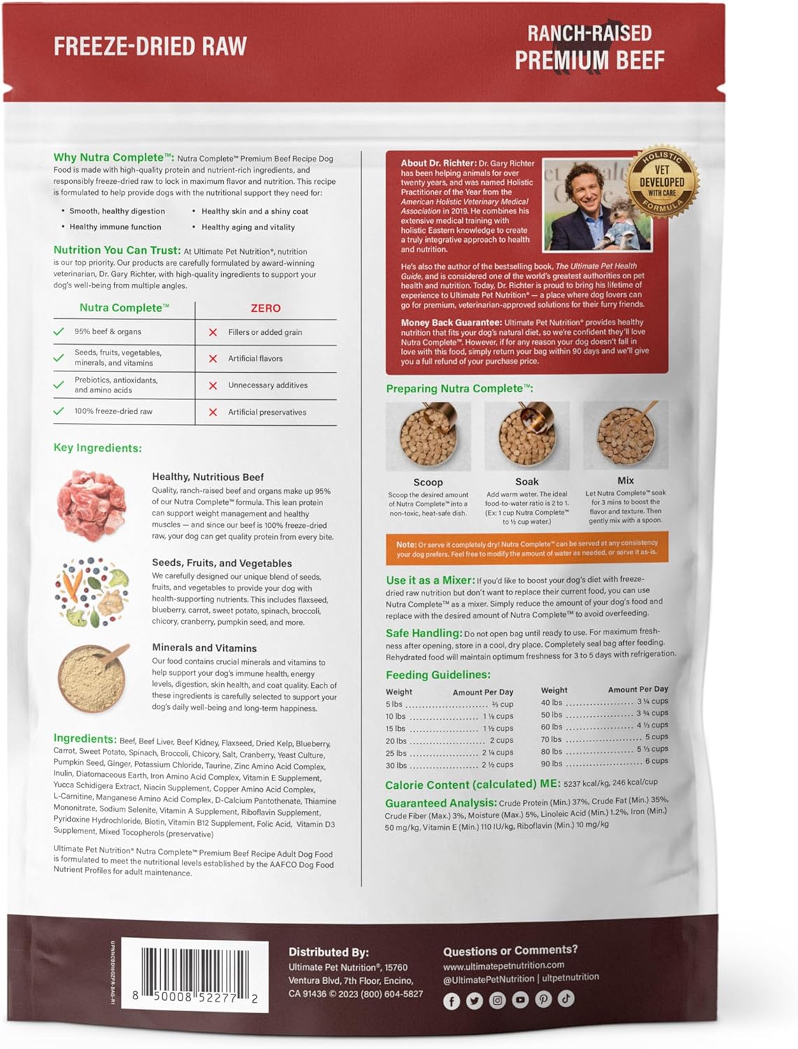 freeze-dried-raw-dog-food-with-antioxidants-prebiotics-amino-acids---veterinarian-formulated-nutrition-for-pets---1lb-beef-flavor-2