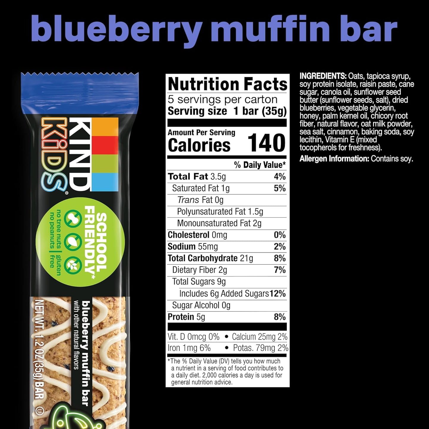 kind-kids-blueberry-muffin-bar-snacks---nut-peanut-free-gluten-free-5g-protein-5-count-pack-whole-grains-oats-9