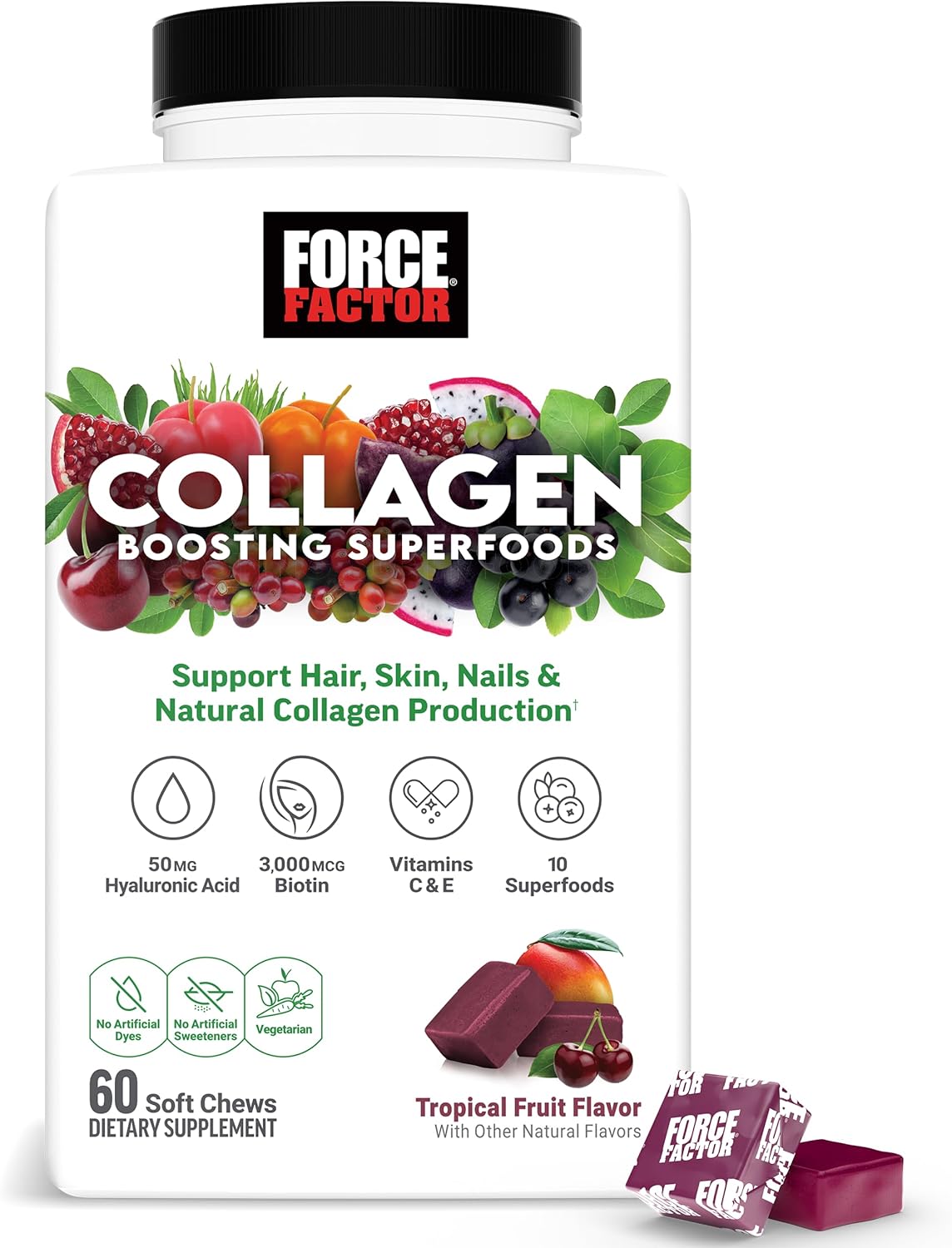 vegan-collagen-booster-with-biotin-hyaluronic-acid-vitamin-c---tropical-fruit-soft-chews-for-hair-skin-nails-joint-support---force-factor-collagen-boosting-superfoods-for-women-60ct-1