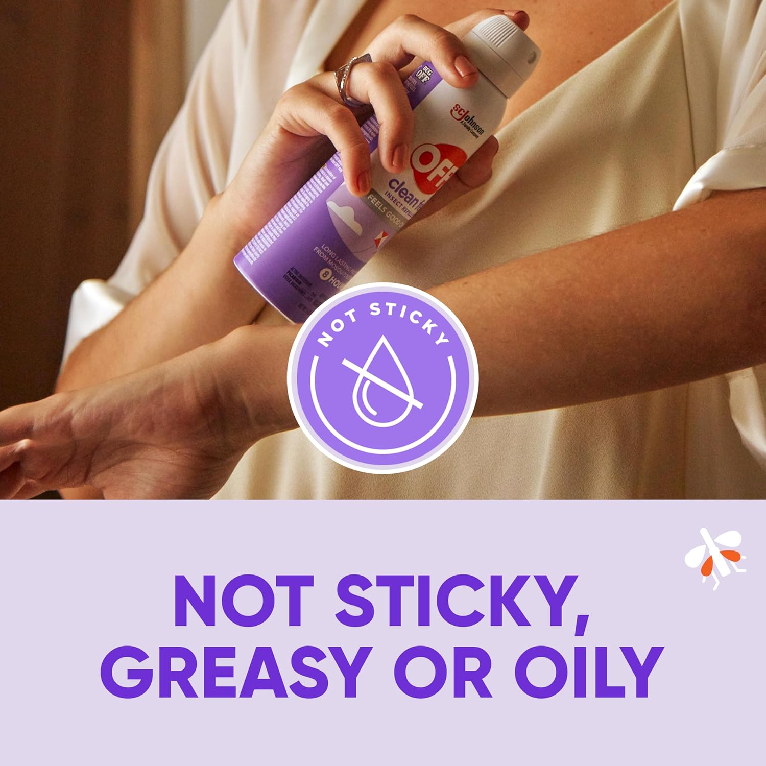 OFF! Clean Feel Insect Repellent Aerosol - 5 oz Bug Spray with 20% Picaridin for Long Lasting Protection from Mosquitoes, Gentle on Skin - Espot.com.au