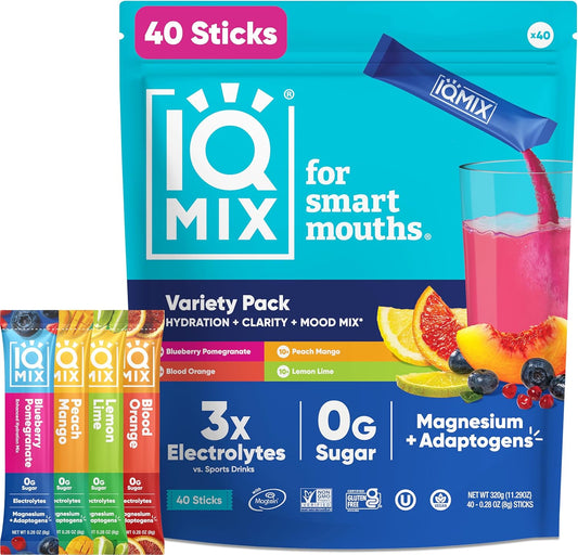 iqbar-iqmix-electrolytes-powder-packets---sugar-free-hydration-drink-mix-with-keto-electrolytes-lions-mane-magnesium-and-potassium---variety-pack-of-40-1