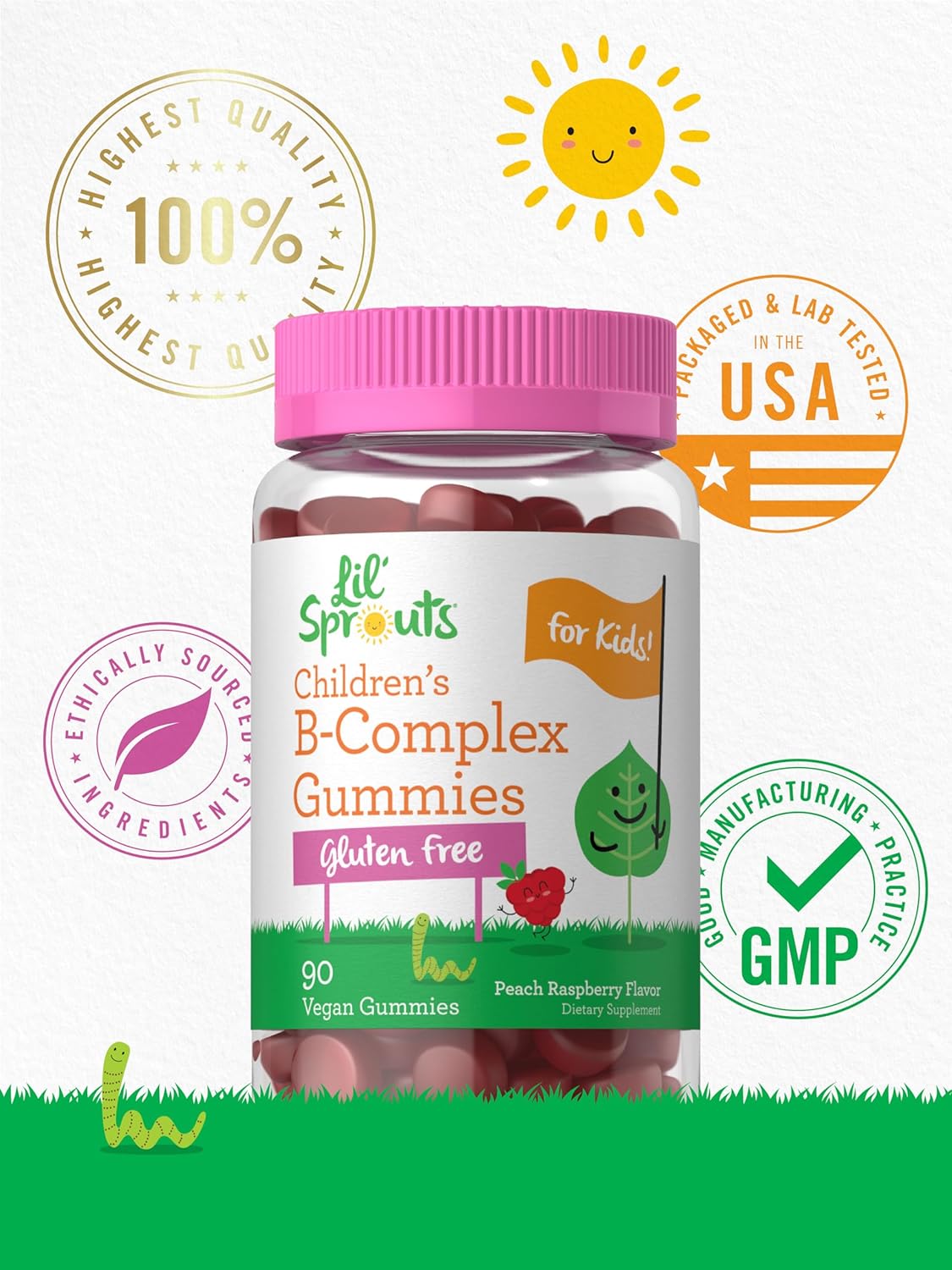 carlyle-kids-b-complex-gummies---90-count-peach-raspberry-flavor---non-gmo-gluten-free-vegan-supplement-for-lil-sprouts-6