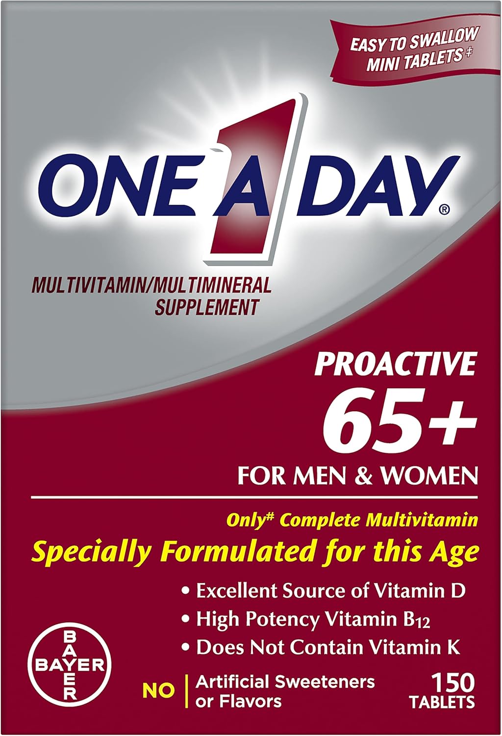 one-a-day-proactive-65-multivitamin-for-men-and-women---immune-health-support-with-vitamin-a-c-d-zinc-calcium-folic-acid---150-tablets-1