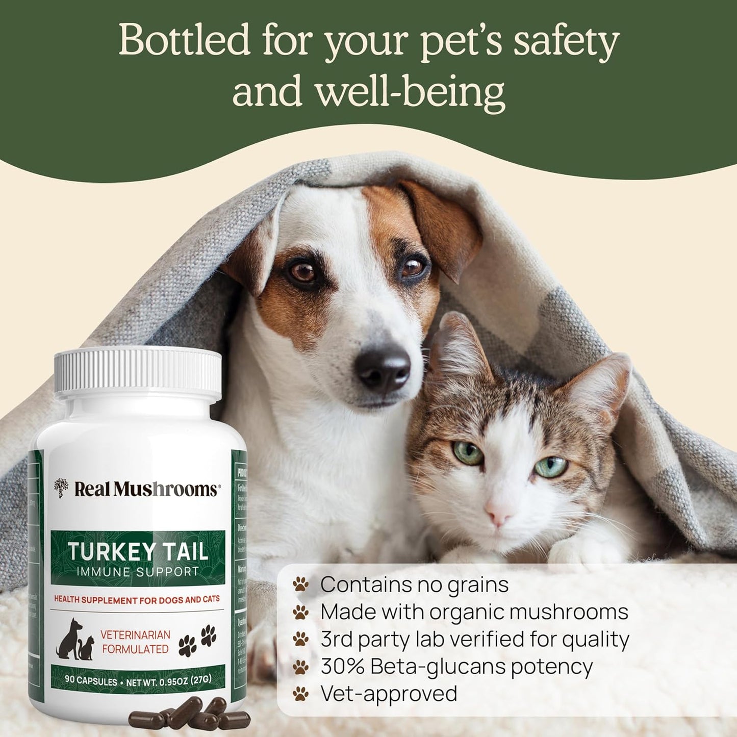 turkey-tail-pet-support---dog-immune-gut-health-multivitamins---grain-free-gluten-free-vet-approved-90ct-6