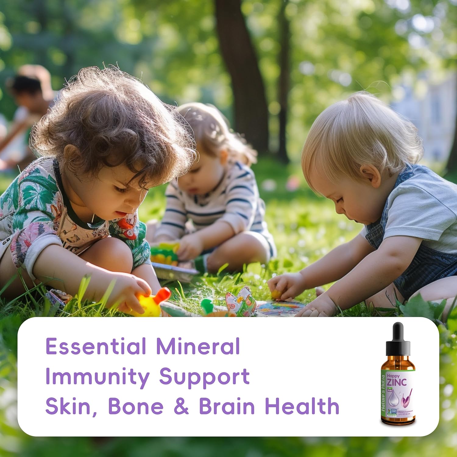 Premium Liquid Zinc for Babies, Children & Kids - TRAACS Chelate, High Bioavailability - Non-GMO, Kosher - 2 Fl. Oz - Espot.com.au