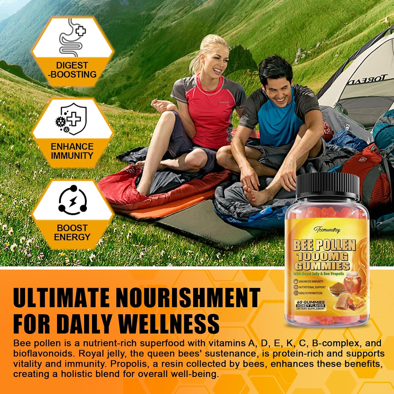 sugar-free-bee-pollen-gummies-with-royal-jelly-propolis-vitamin-c-e-vegetarian-non-gmo-120-count-5