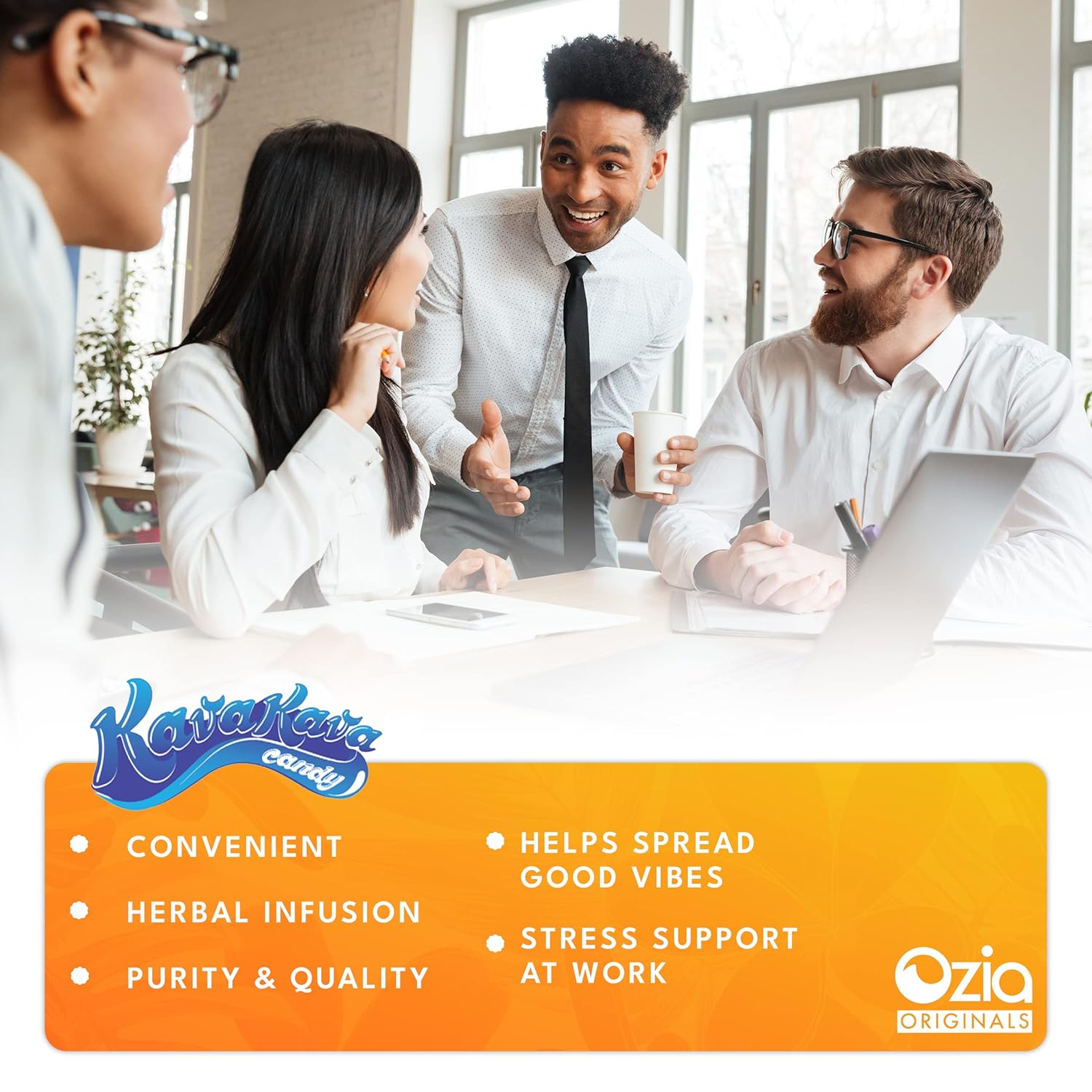 ozia-originals-kava-kava-candy---stress-relief-supplement-with-kava-extract-natural-root-chill-happy-pill-encourages-positive-mood---orange-flavor-96-candies-12-boxes-2