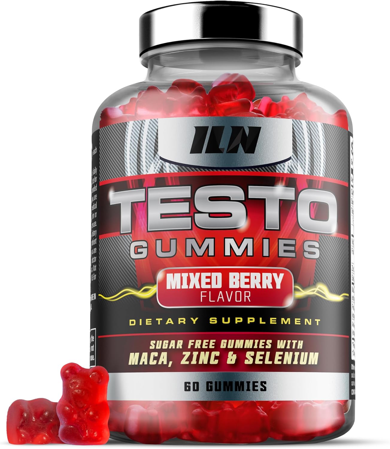iron-labs-nutrition-testo-gummies---high-strength-mens-booster-60-gummies---mixed-berry-flavored-supplement-with-maca-ginseng-zinc-selenium---sugar-free-vegan-friendly-1
